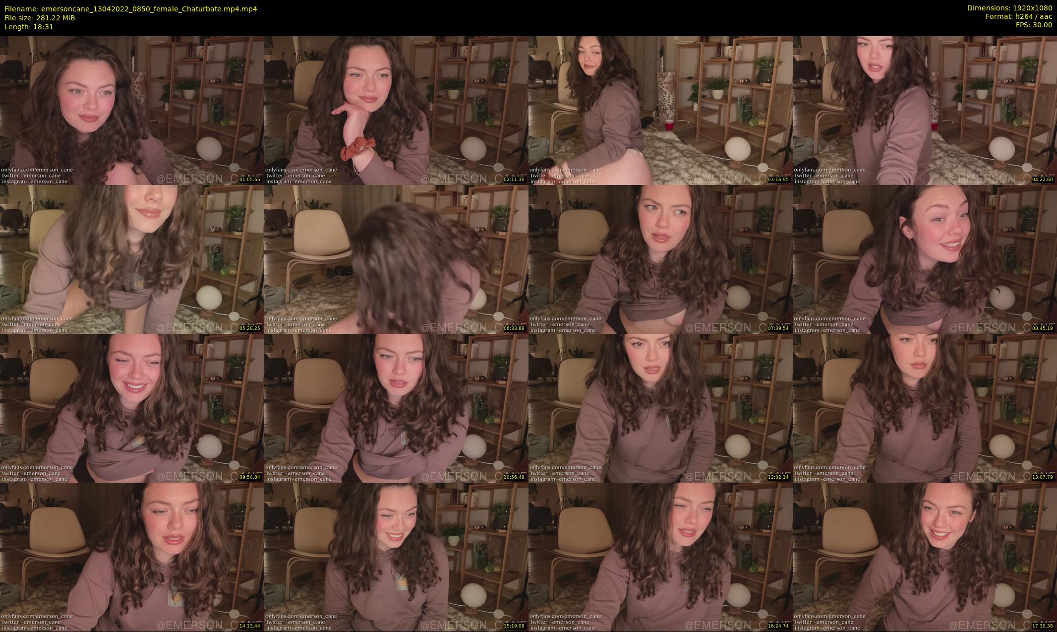 emersoncane — 19 minute Chaturbate female cam show recording, 1080p, Apr 13, 2022