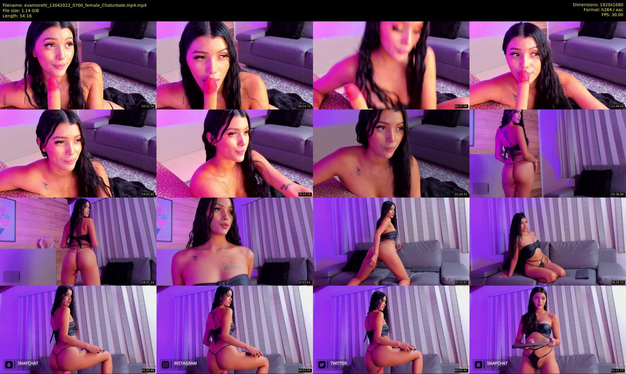 evamoretti — 55 minute Chaturbate female cam show recording, 1080p, Apr 13, 2022