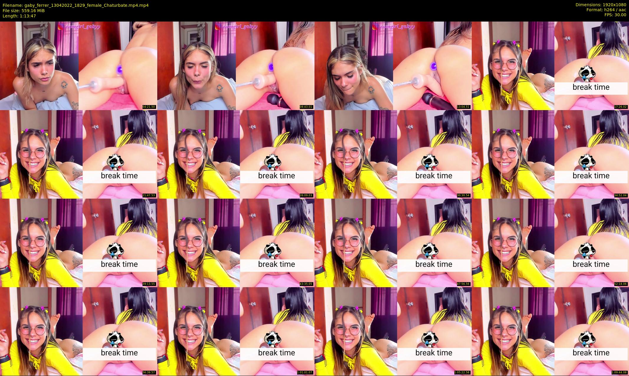 gaby_ferrer — 74 minute Chaturbate female cam show recording, 1080p, Apr 13, 2022