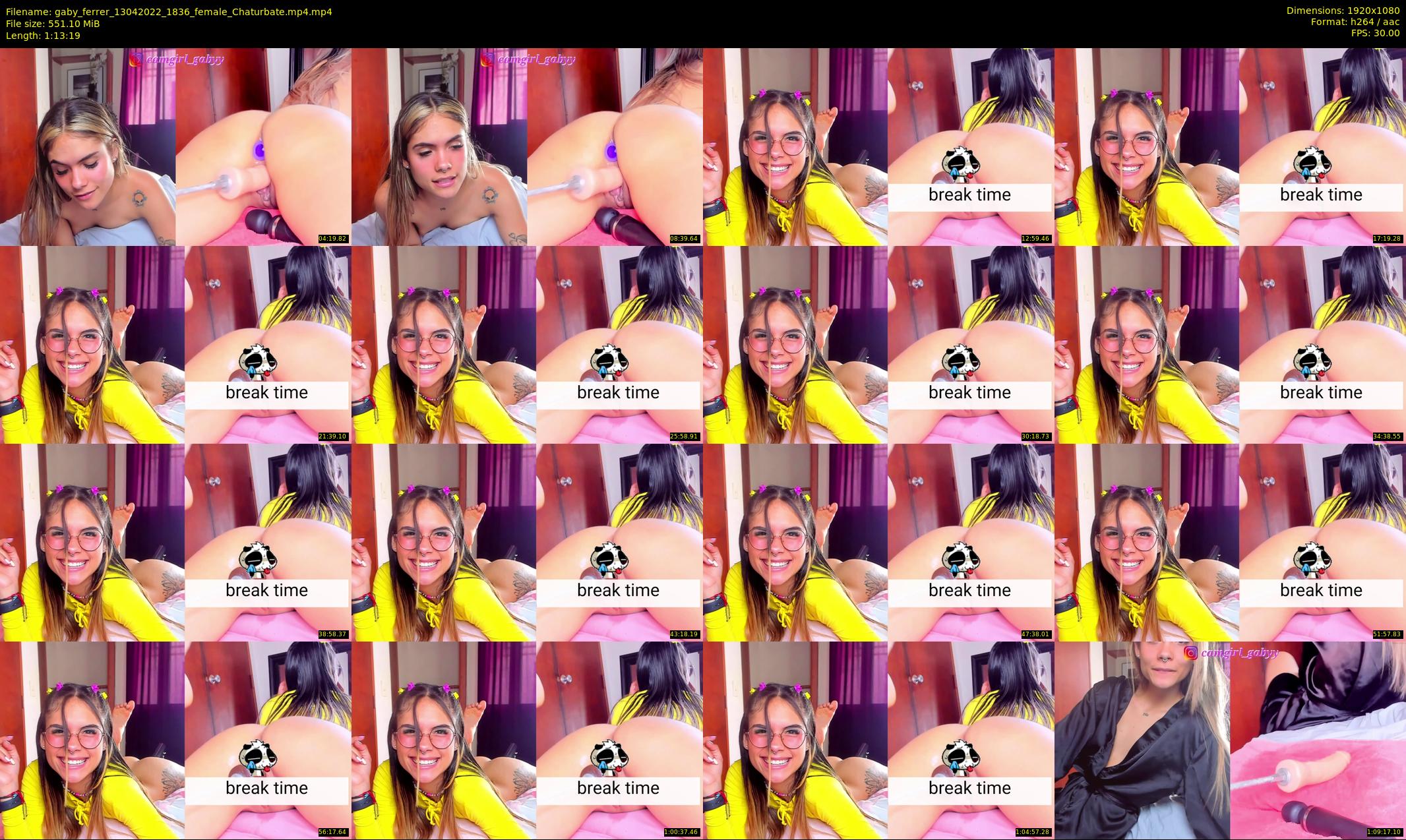 gaby_ferrer — 74 minute Chaturbate female cam show recording, 1080p, Apr 13, 2022
