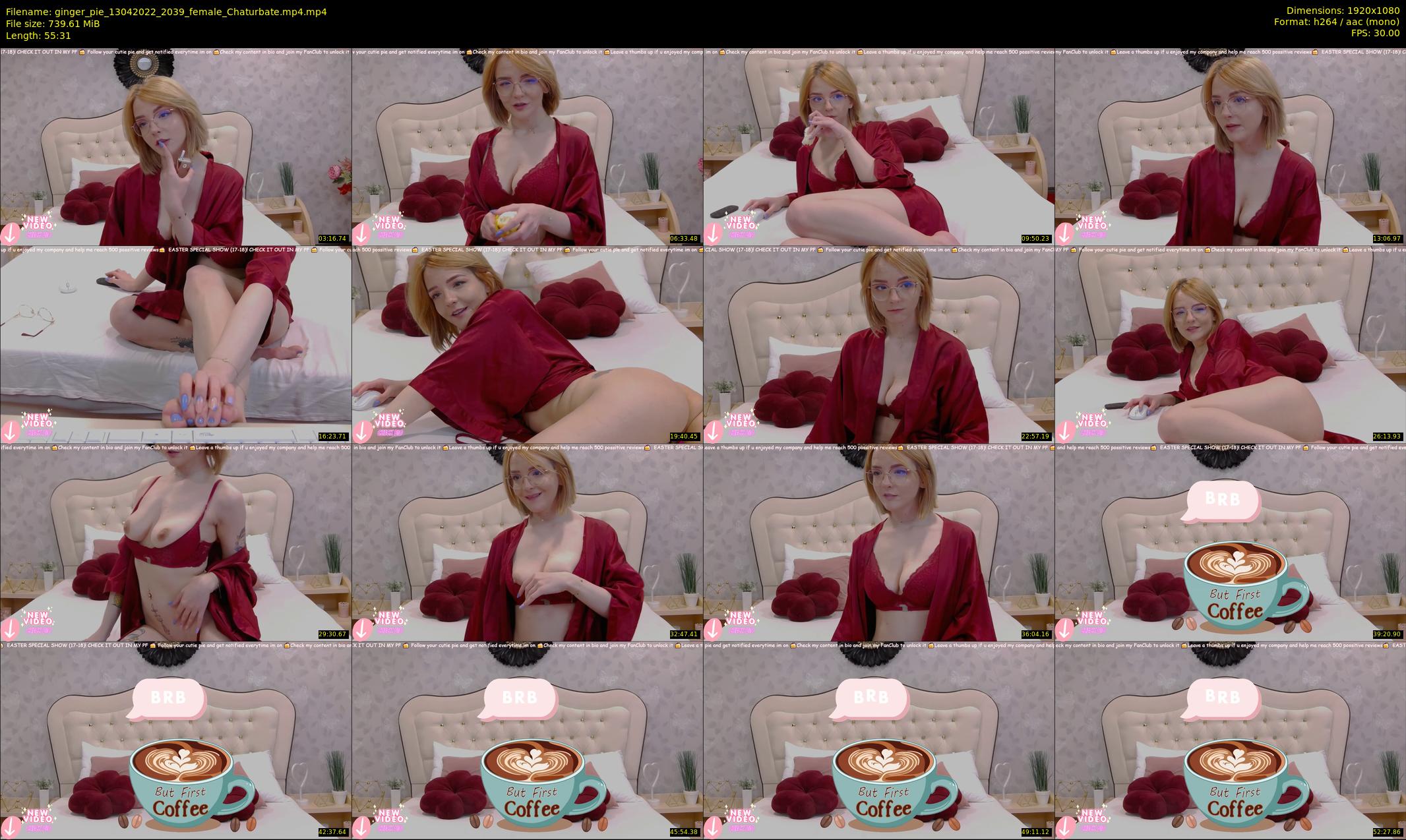 ginger_pie — 56 minute Chaturbate female cam show recording, 1080p, Apr 13, 2022