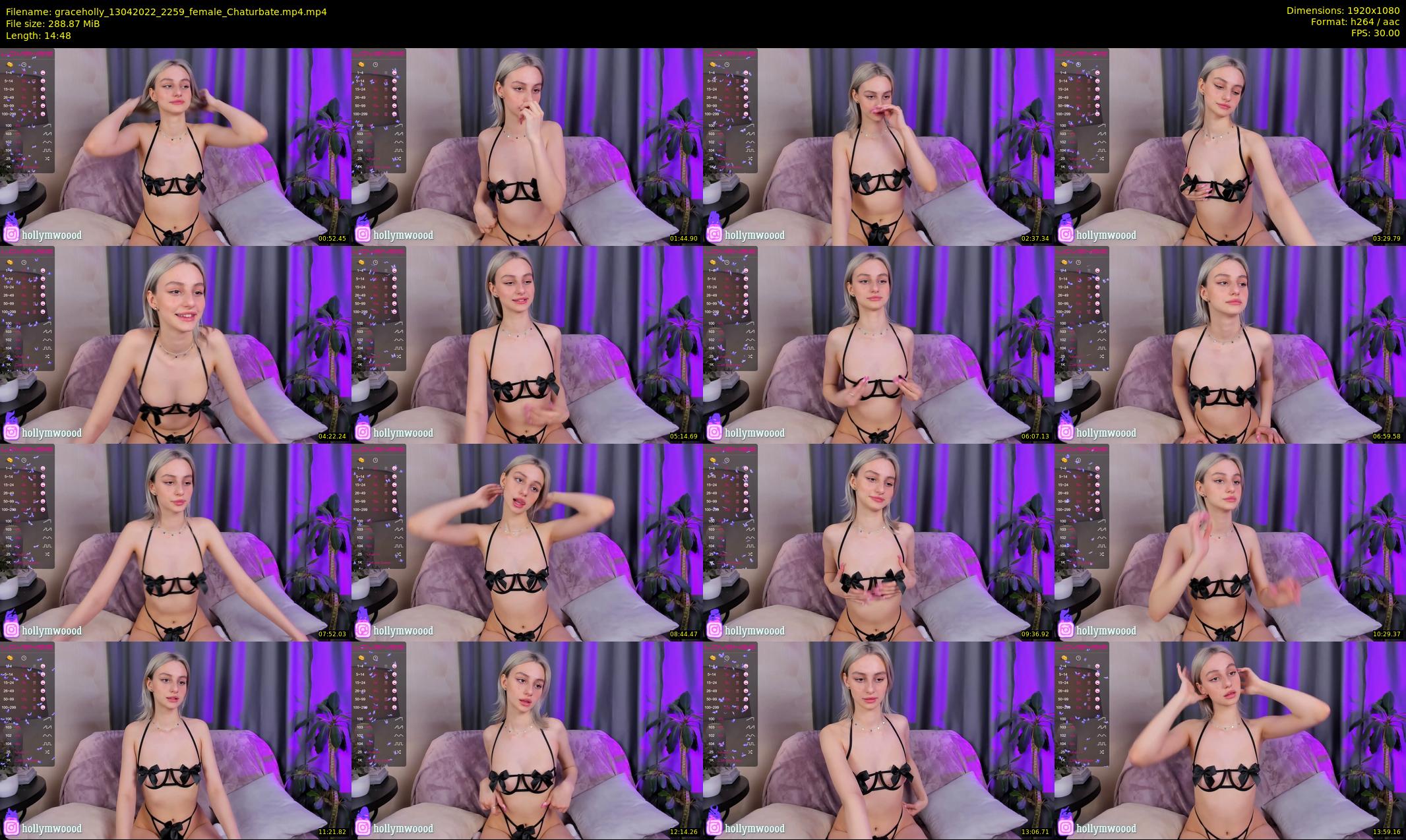 graceholly — 15 minute Chaturbate female cam show recording, 1080p, Apr 13, 2022