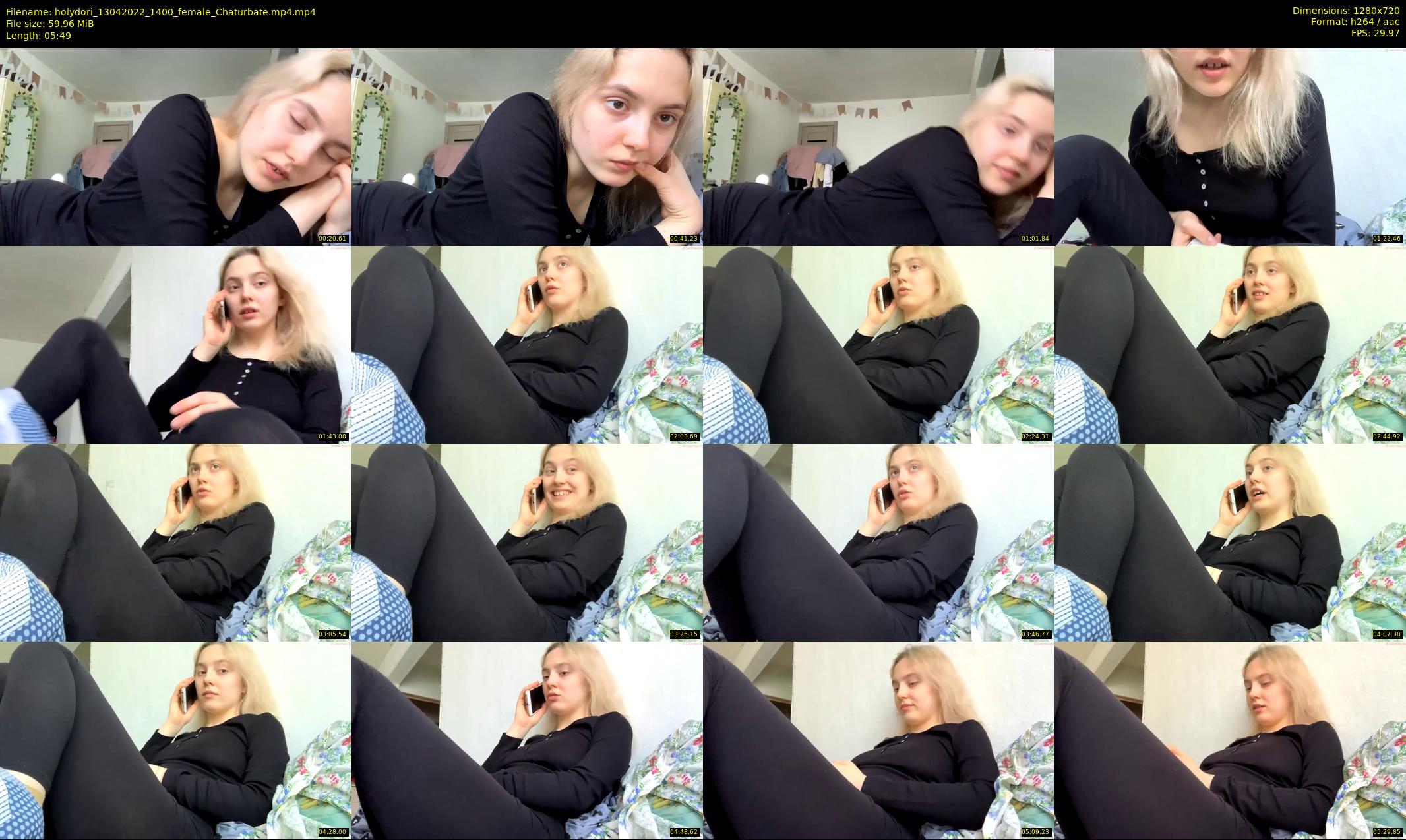 holydori — 6 minute Chaturbate female cam show recording, 720p, Apr 13, 2022