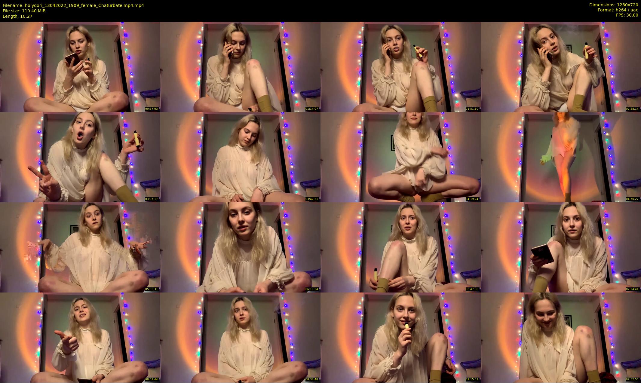 holydori — 11 minute Chaturbate female cam show recording, 720p, Apr 13, 2022