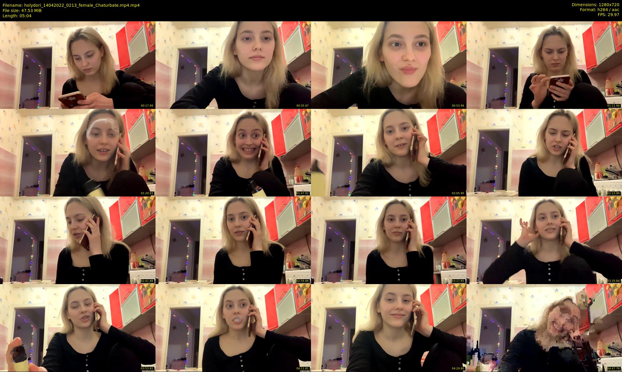 holydori — 6 minute Chaturbate female cam show recording, 720p, Apr 14, 2022
