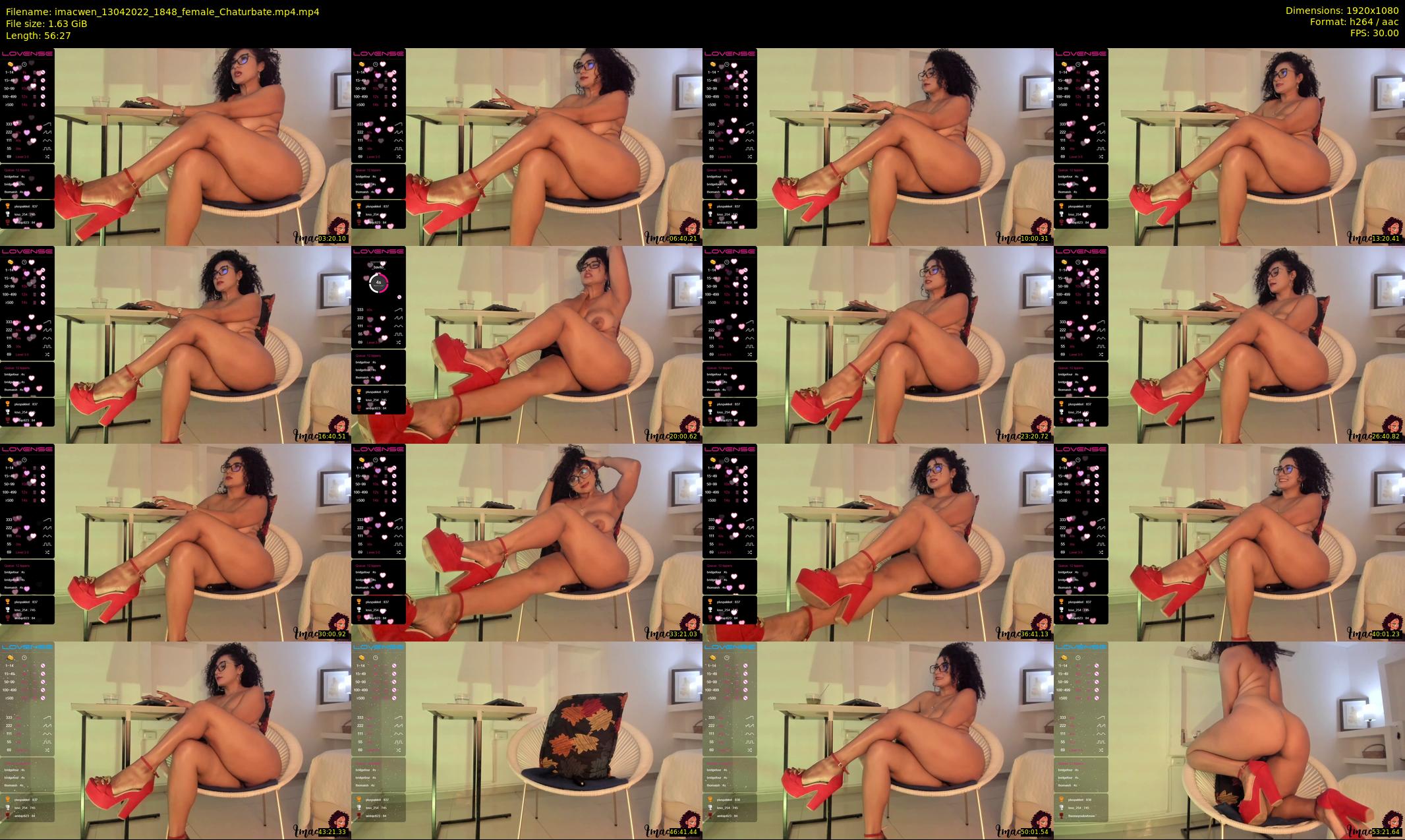 imacwen — 57 minute Chaturbate female cam show recording, 1080p, Apr 13, 2022