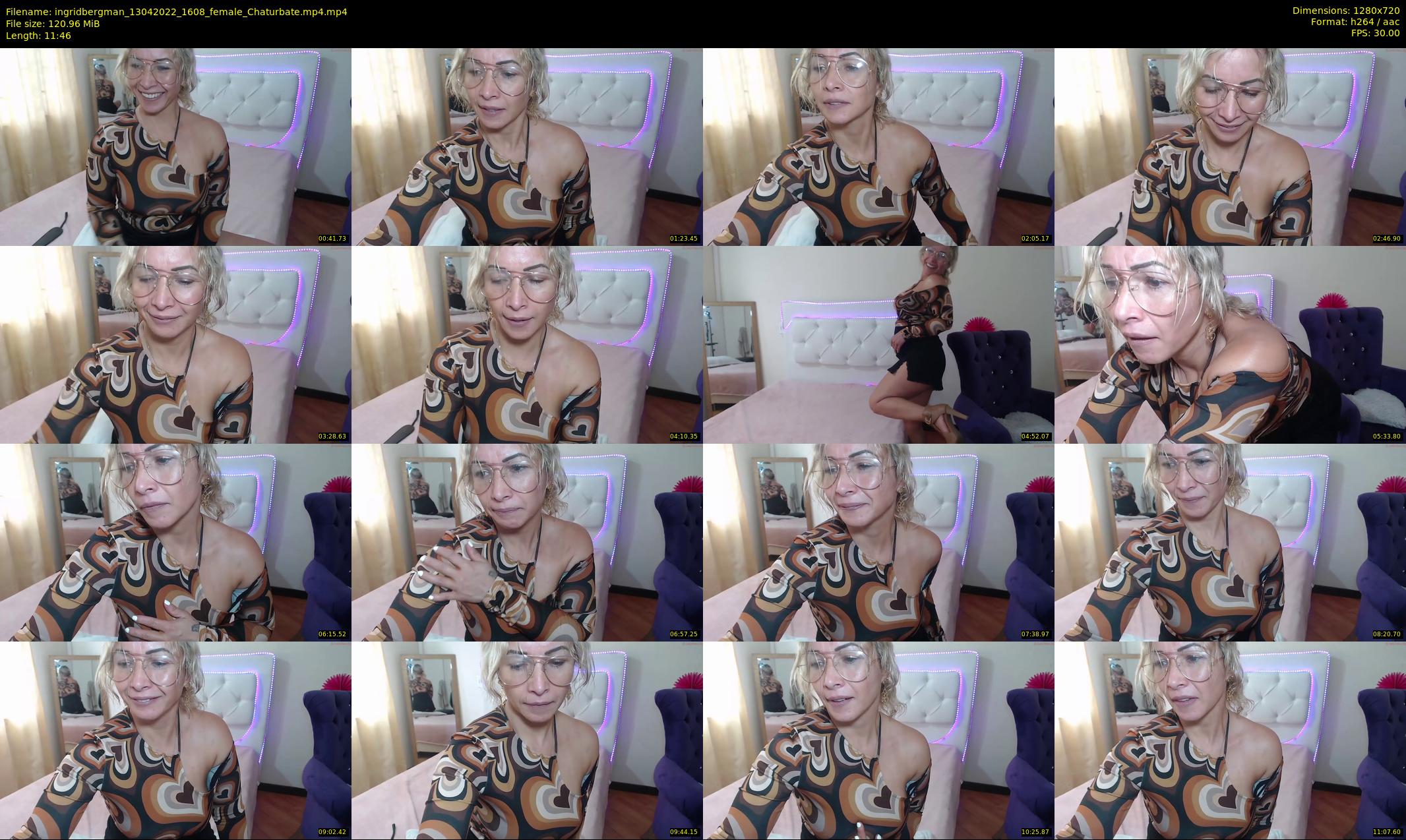 ingridbergman — 12 minute Chaturbate female cam show recording, 720p, Apr 13, 2022