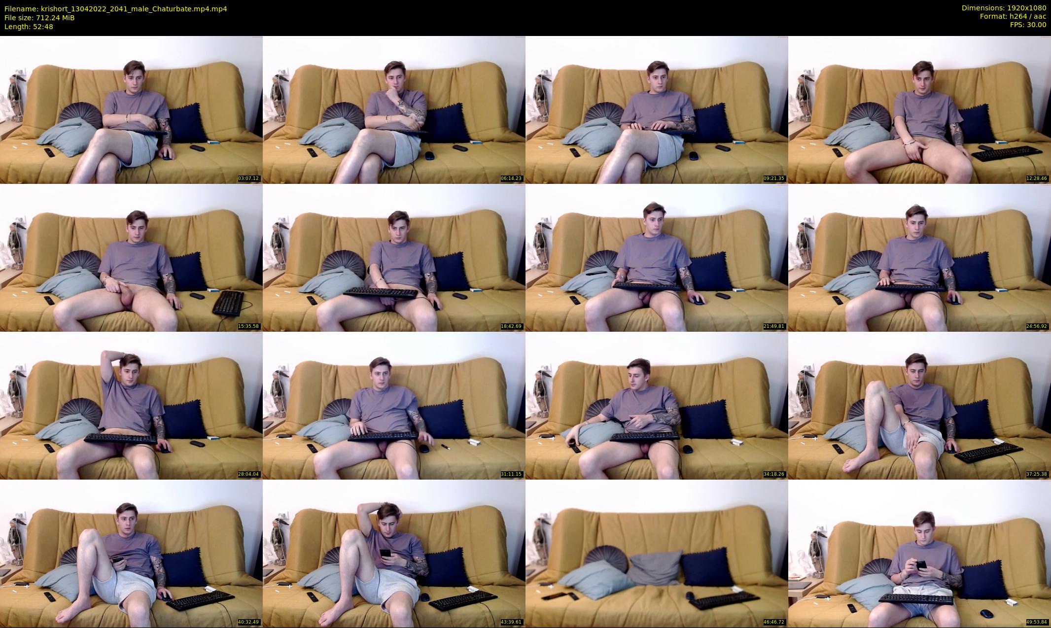krishort — 53 minute Chaturbate male cam show recording, 1080p, Apr 13, 2022