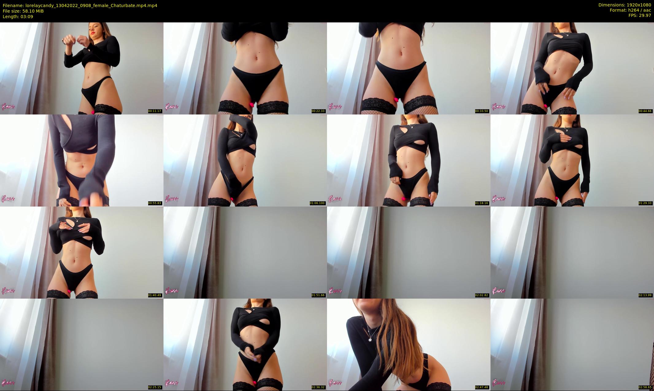 lorelaycandy — 4 minute Chaturbate female cam show recording, 1080p, Apr 13, 2022