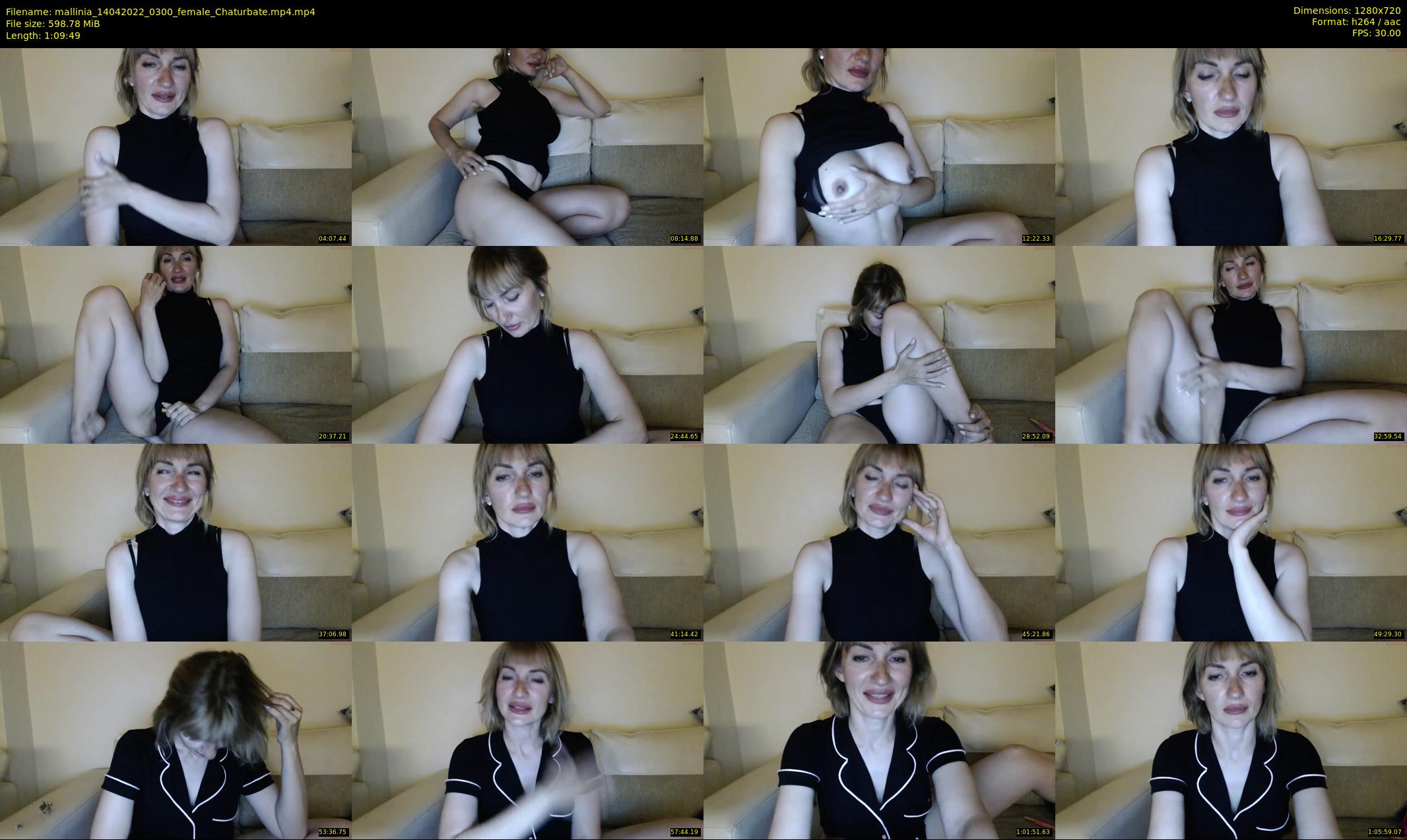 mallinia — 70 minute Chaturbate female cam show recording, 720p, Apr 14, 2022