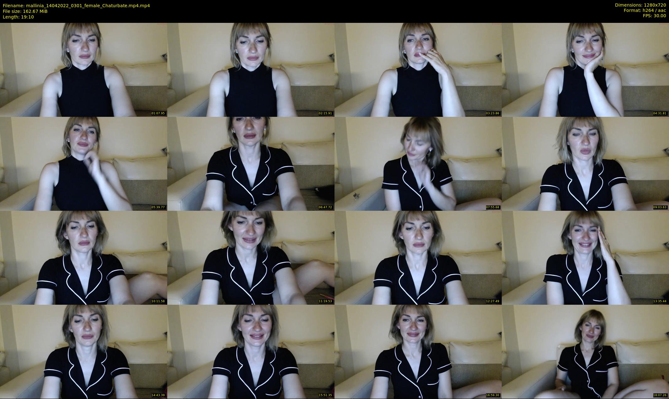 mallinia — 20 minute Chaturbate female cam show recording, 720p, Apr 14, 2022
