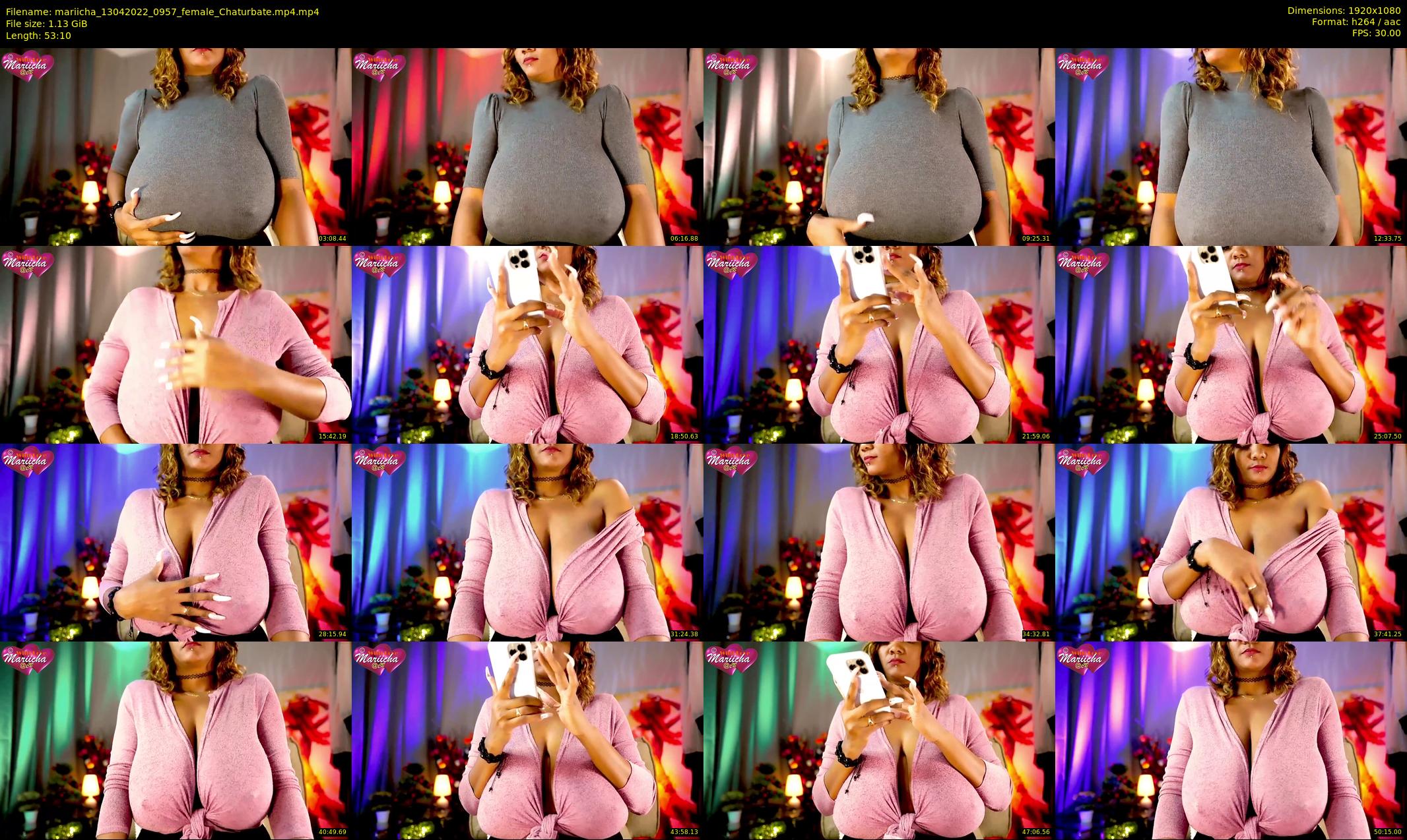 mariicha — 54 minute Chaturbate female cam show recording, 1080p, Apr 13, 2022
