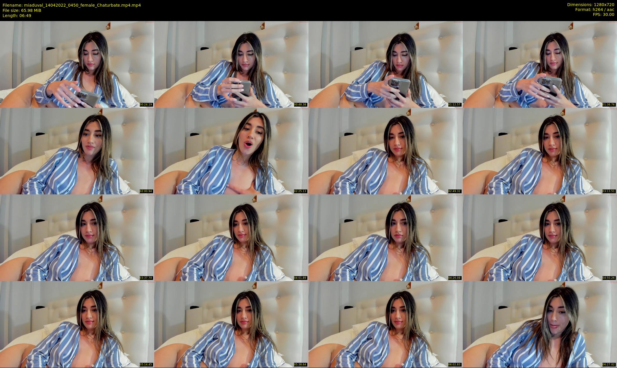 miaduval — 7 minute Chaturbate female cam show recording, 720p, Apr 14, 2022