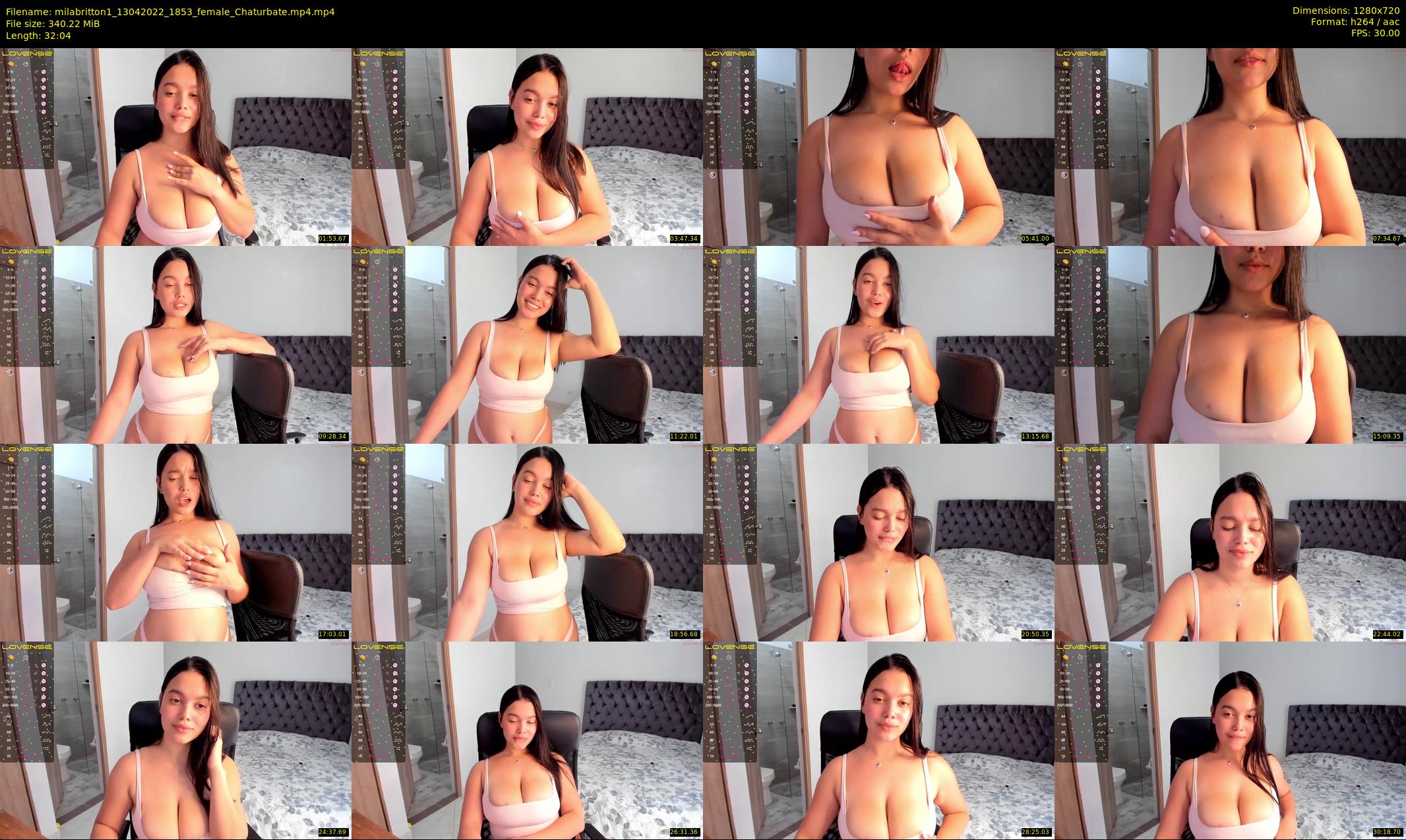milabritton1 — 33 minute Chaturbate female cam show recording, 720p, Apr 13, 2022