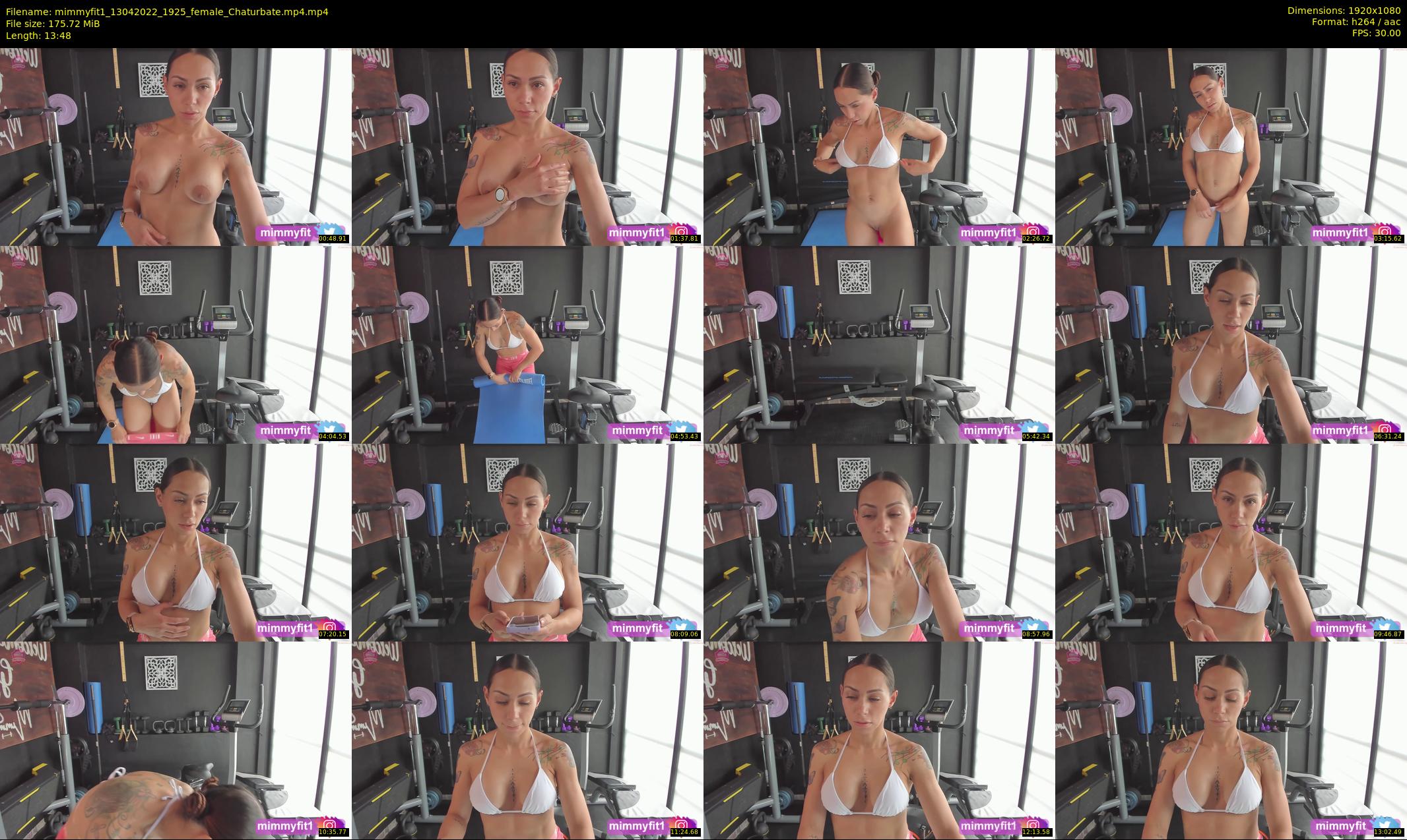 mimmyfit1 — 14 minute Chaturbate female cam show recording, 1080p, Apr 13, 2022
