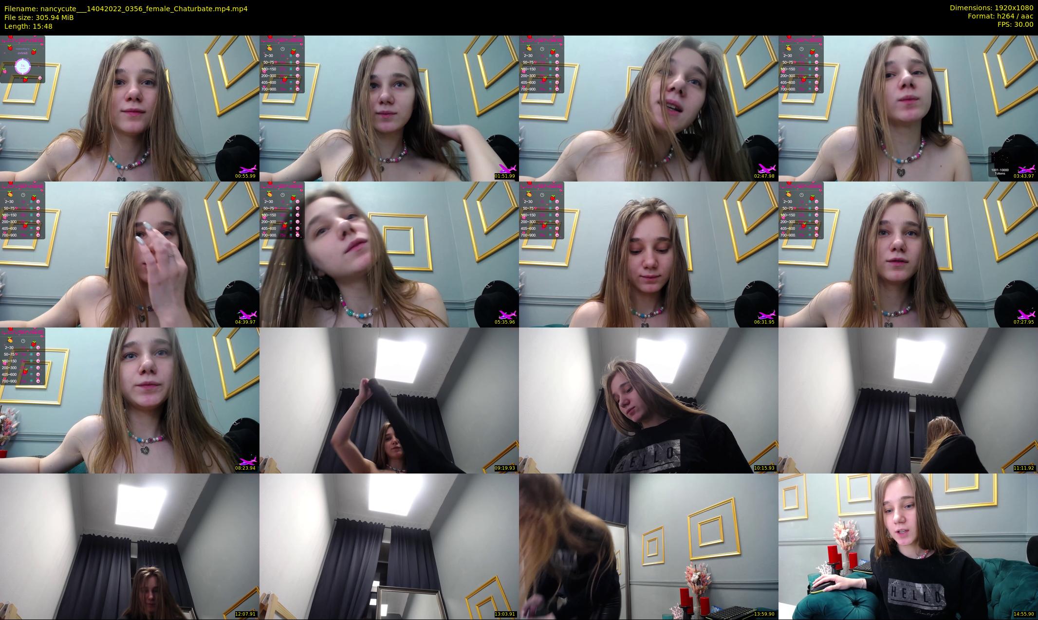 nancycute__ — 16 minute Chaturbate female cam show recording, 1080p, Apr 14, 2022