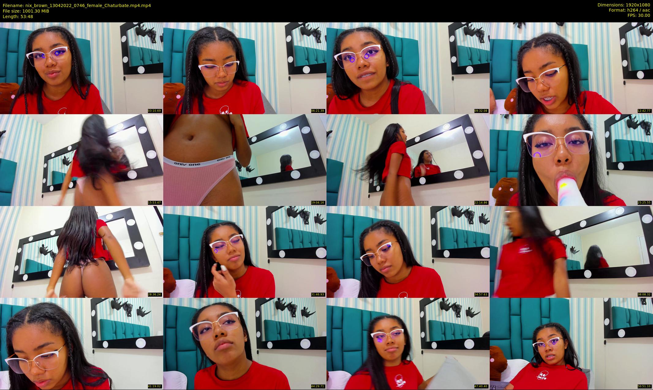 nix_brown — 54 minute Chaturbate female cam show recording, 1080p, Apr 13, 2022