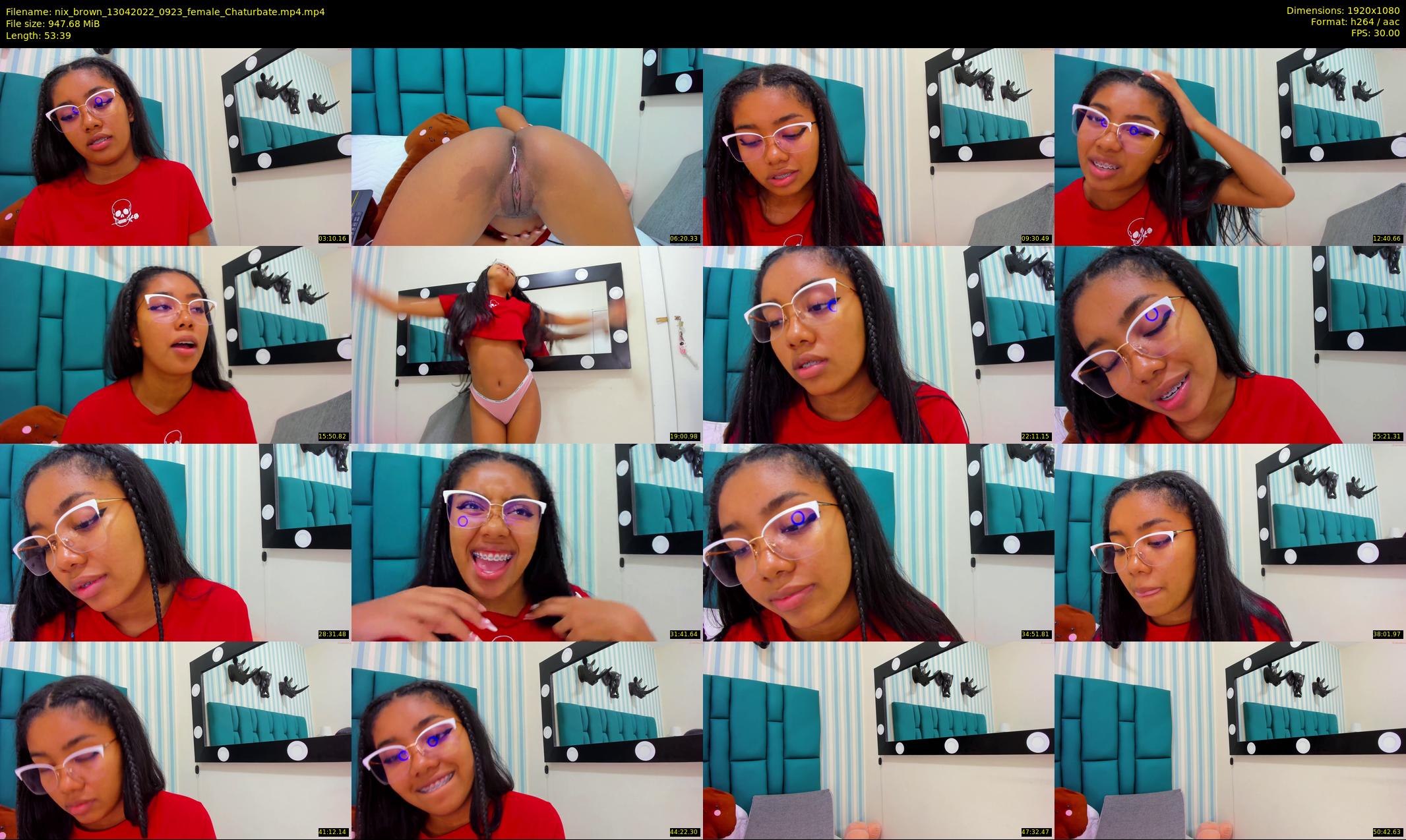 nix_brown — 54 minute Chaturbate female cam show recording, 1080p, Apr 13, 2022