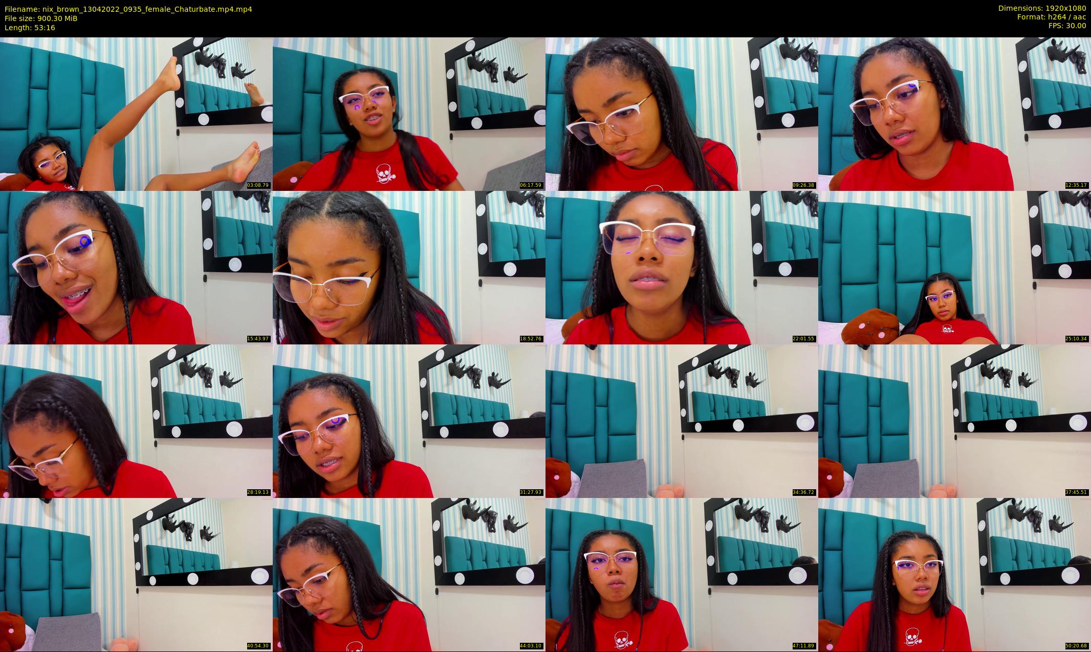 nix_brown — 54 minute Chaturbate female cam show recording, 1080p, Apr 13, 2022