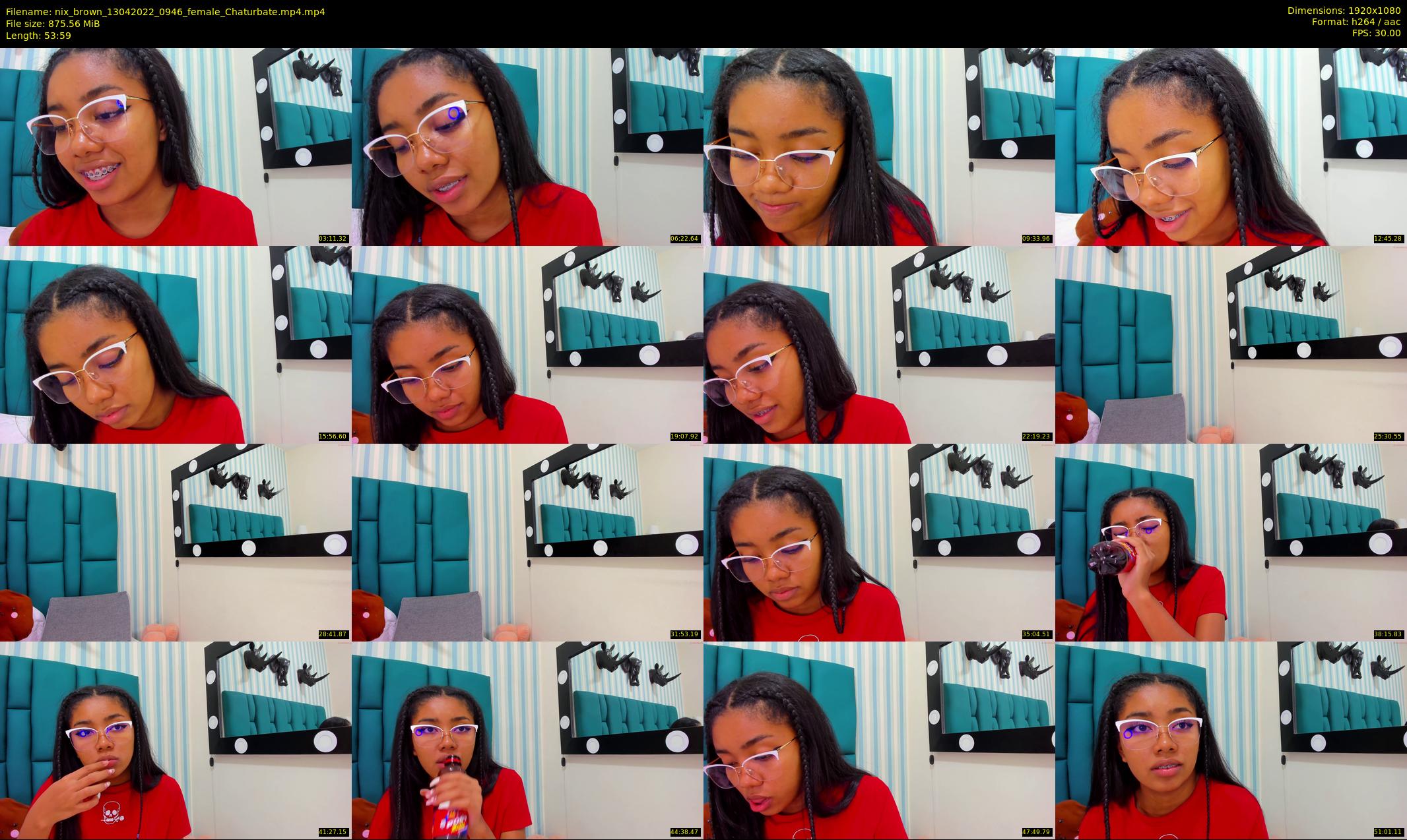 nix_brown — 54 minute Chaturbate female cam show recording, 1080p, Apr 13, 2022