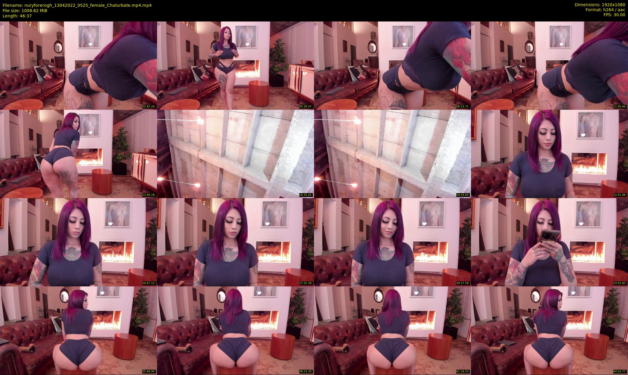 nuryforerogh — 47 minute Chaturbate female cam show recording, 1080p, Apr 13, 2022