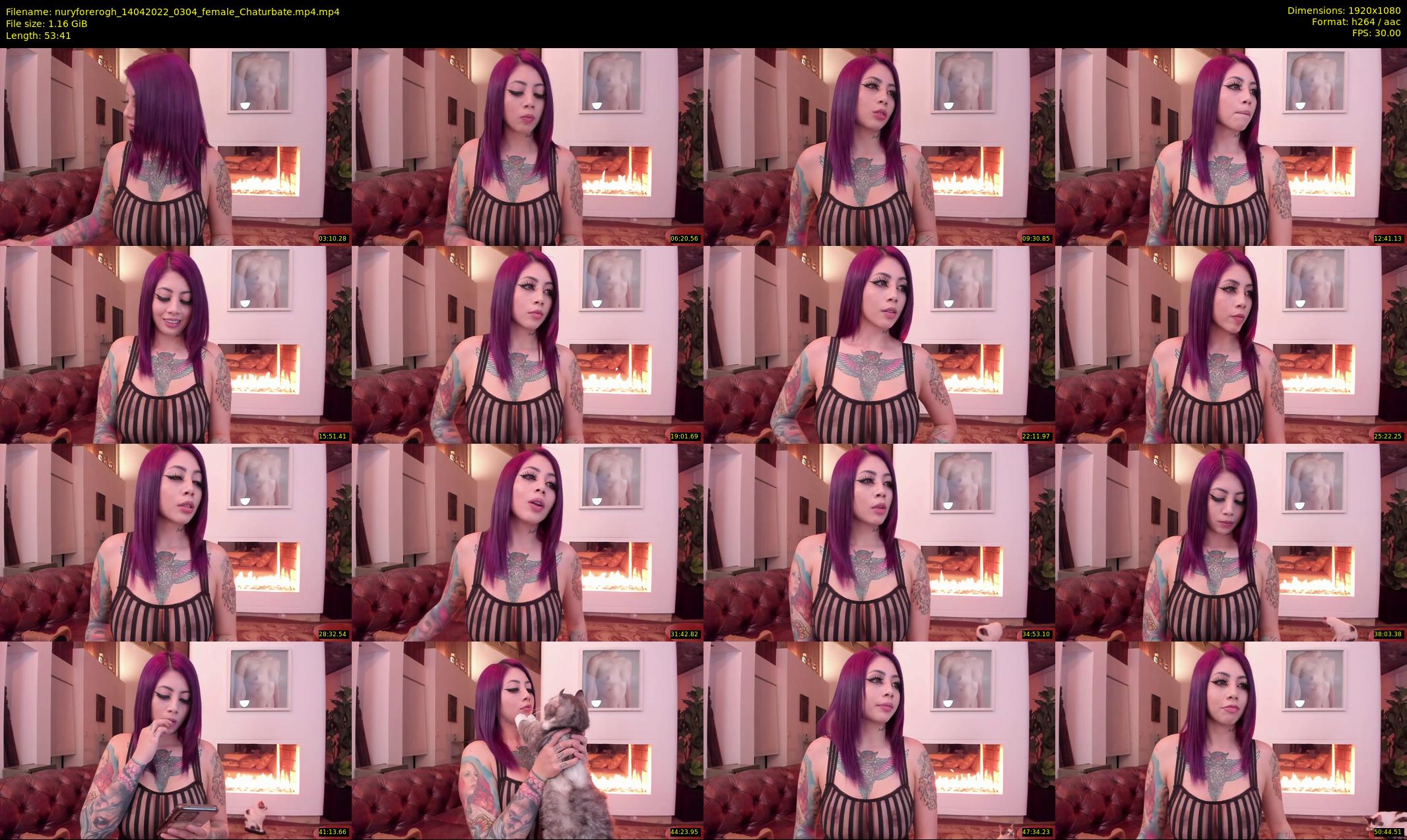 nuryforerogh — 54 minute Chaturbate female cam show recording, 1080p, Apr 14, 2022