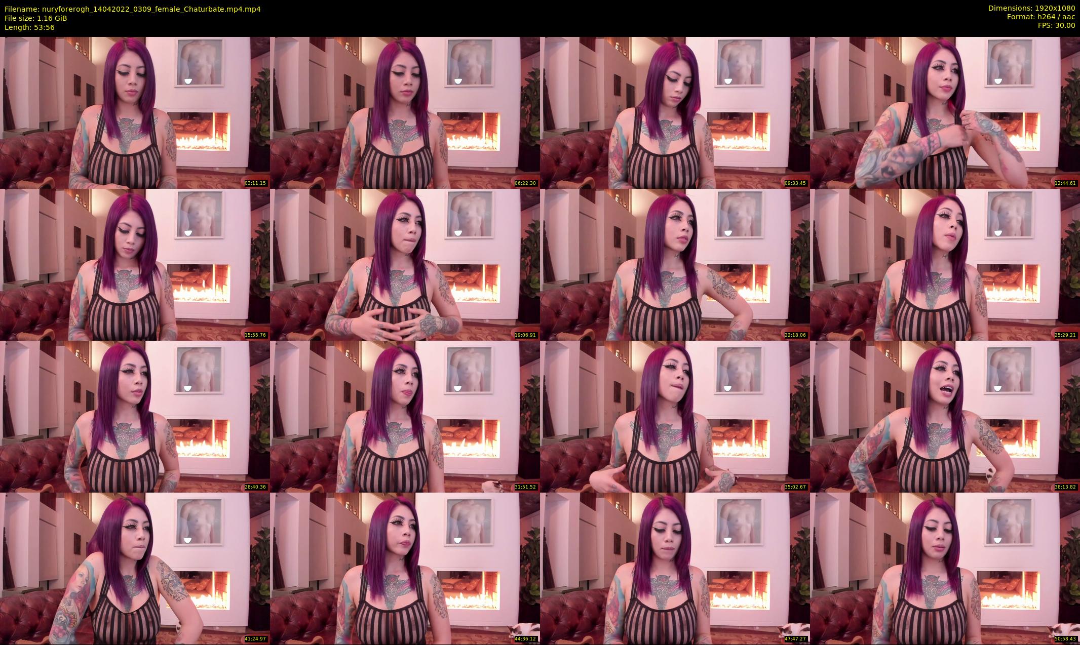 nuryforerogh — 54 minute Chaturbate female cam show recording, 1080p, Apr 14, 2022