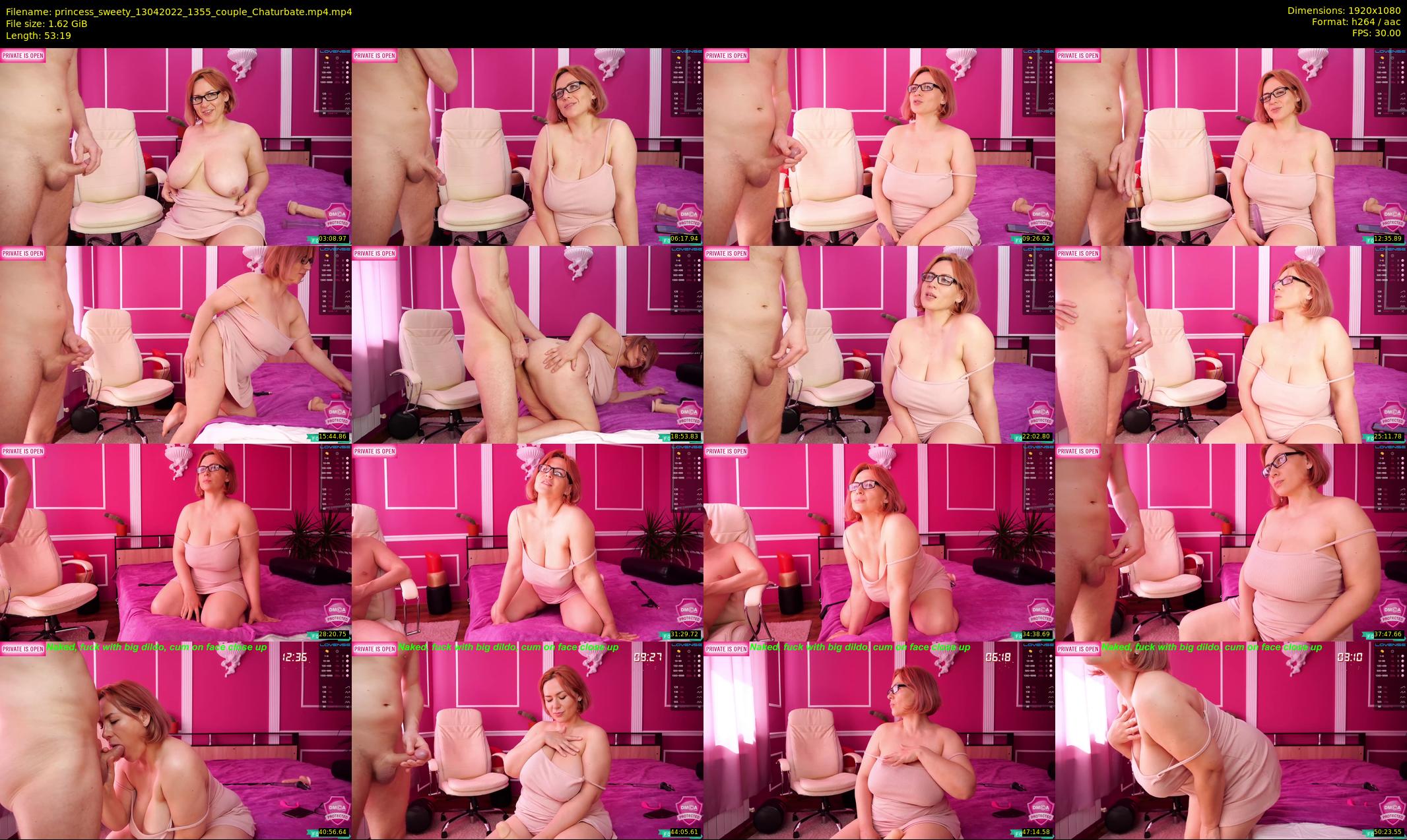 princess_sweety — 54 minute Chaturbate couple cam show recording, 1080p, Apr 13, 2022