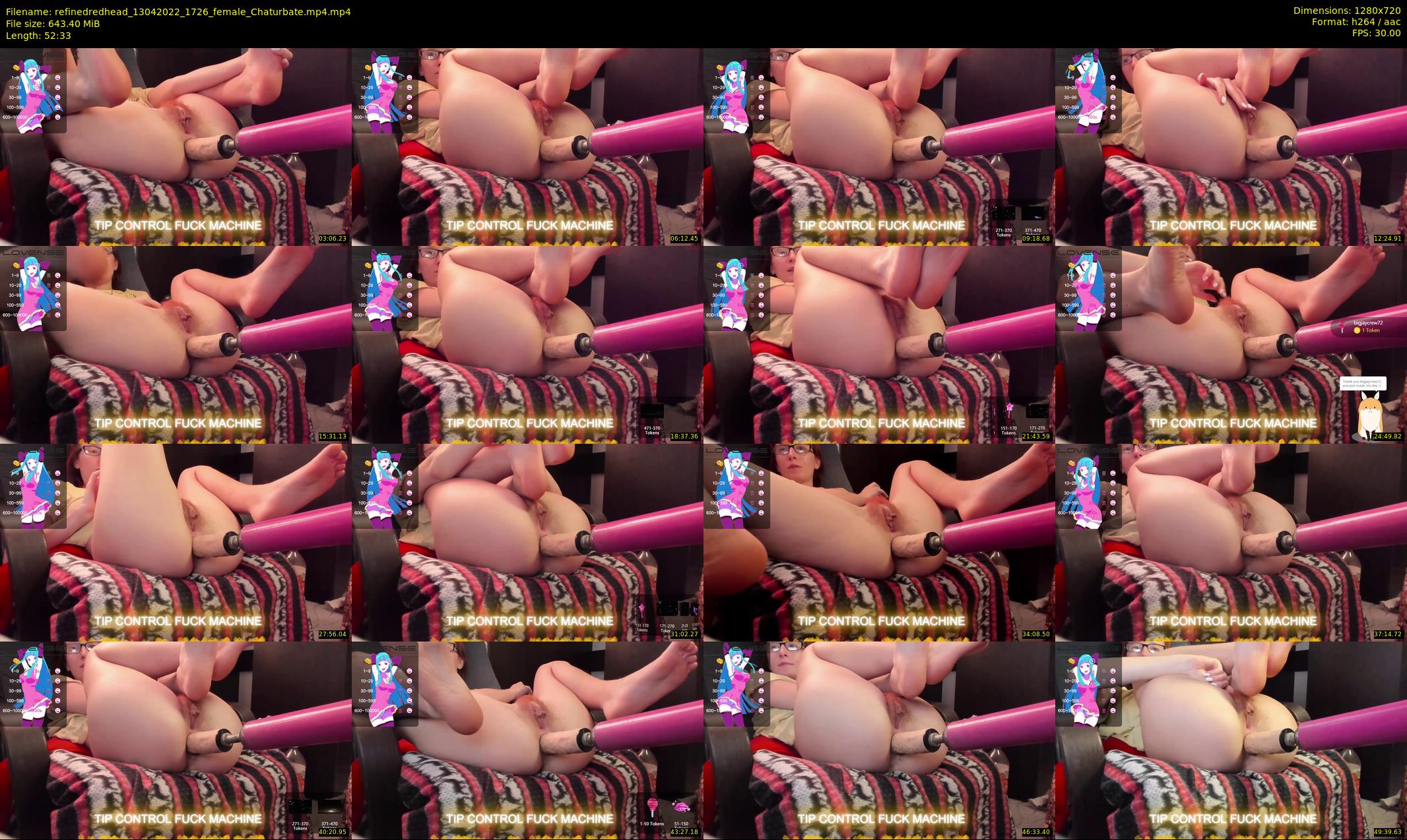 refinedredhead — 53 minute Chaturbate female cam show recording, 720p, Apr 13, 2022
