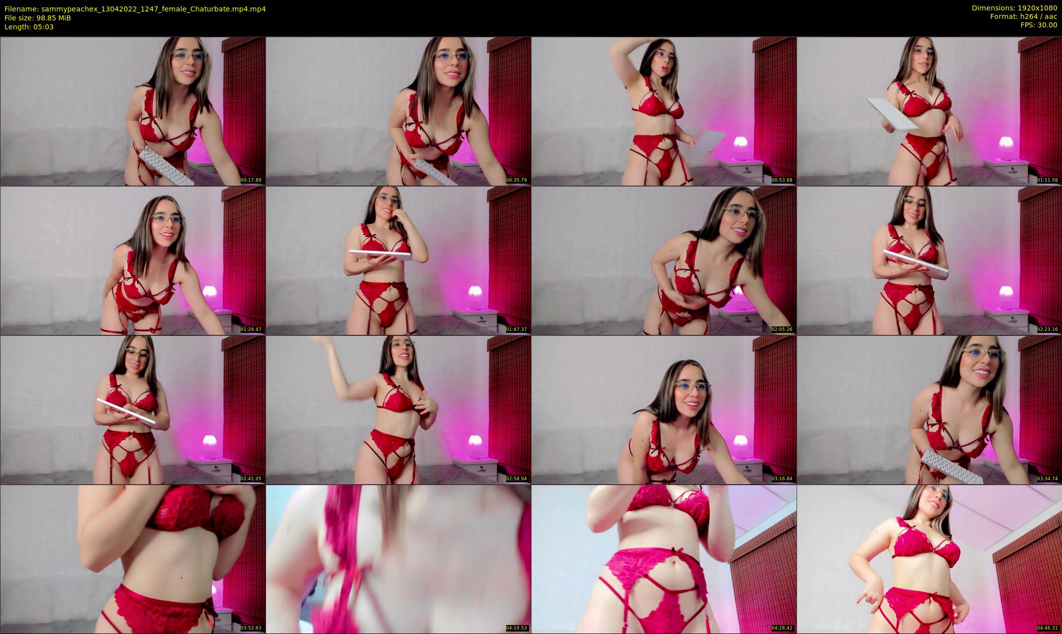 sammypeachex — 6 minute Chaturbate female cam show recording, 1080p, Apr 13, 2022