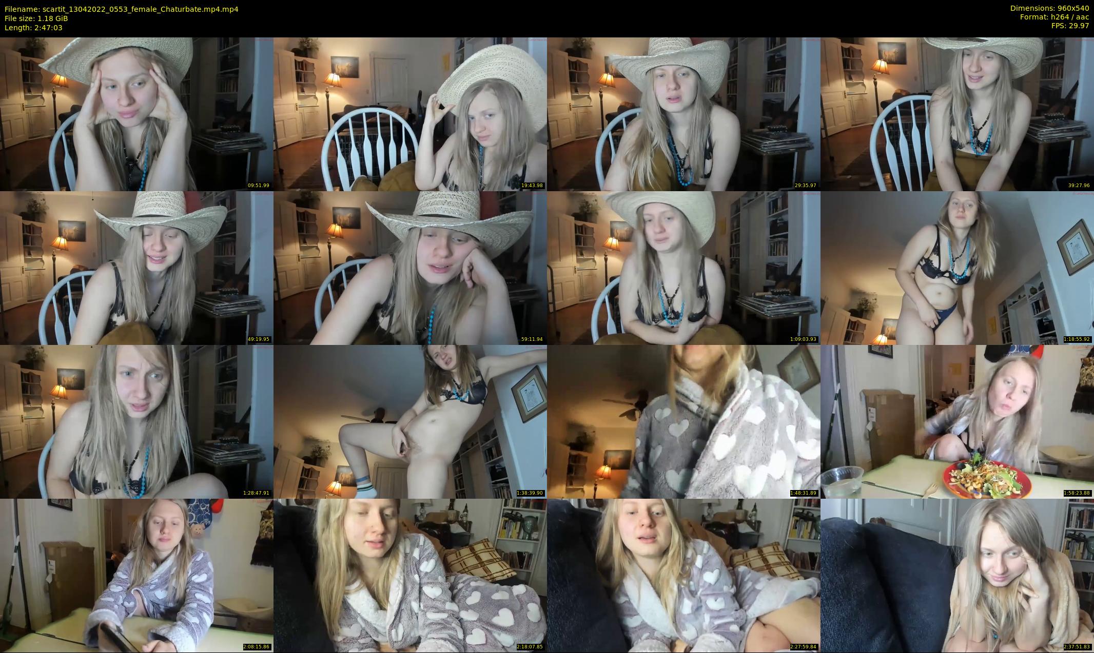 scartit — 168 minute Chaturbate female cam show recording, 480p, Apr 13, 2022
