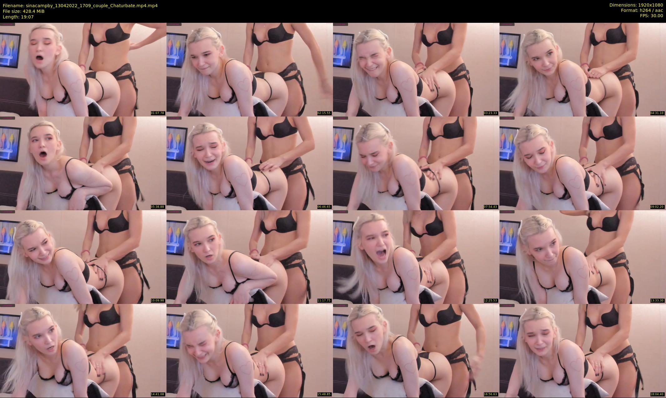 sinacampby — 20 minute Chaturbate couple cam show recording, 1080p, Apr 13, 2022