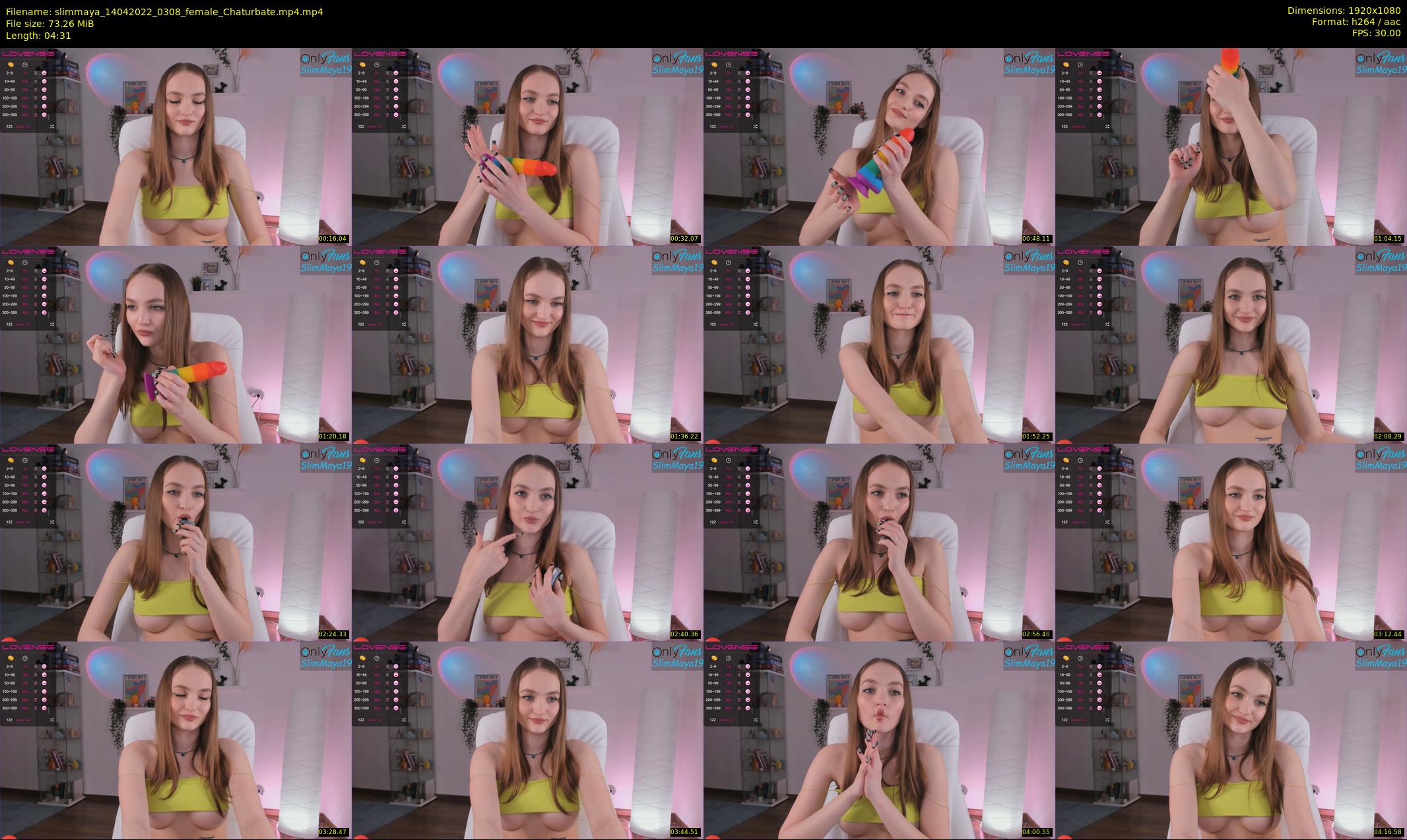 slimmaya — 5 minute Chaturbate female cam show recording, 1080p, Apr 14, 2022