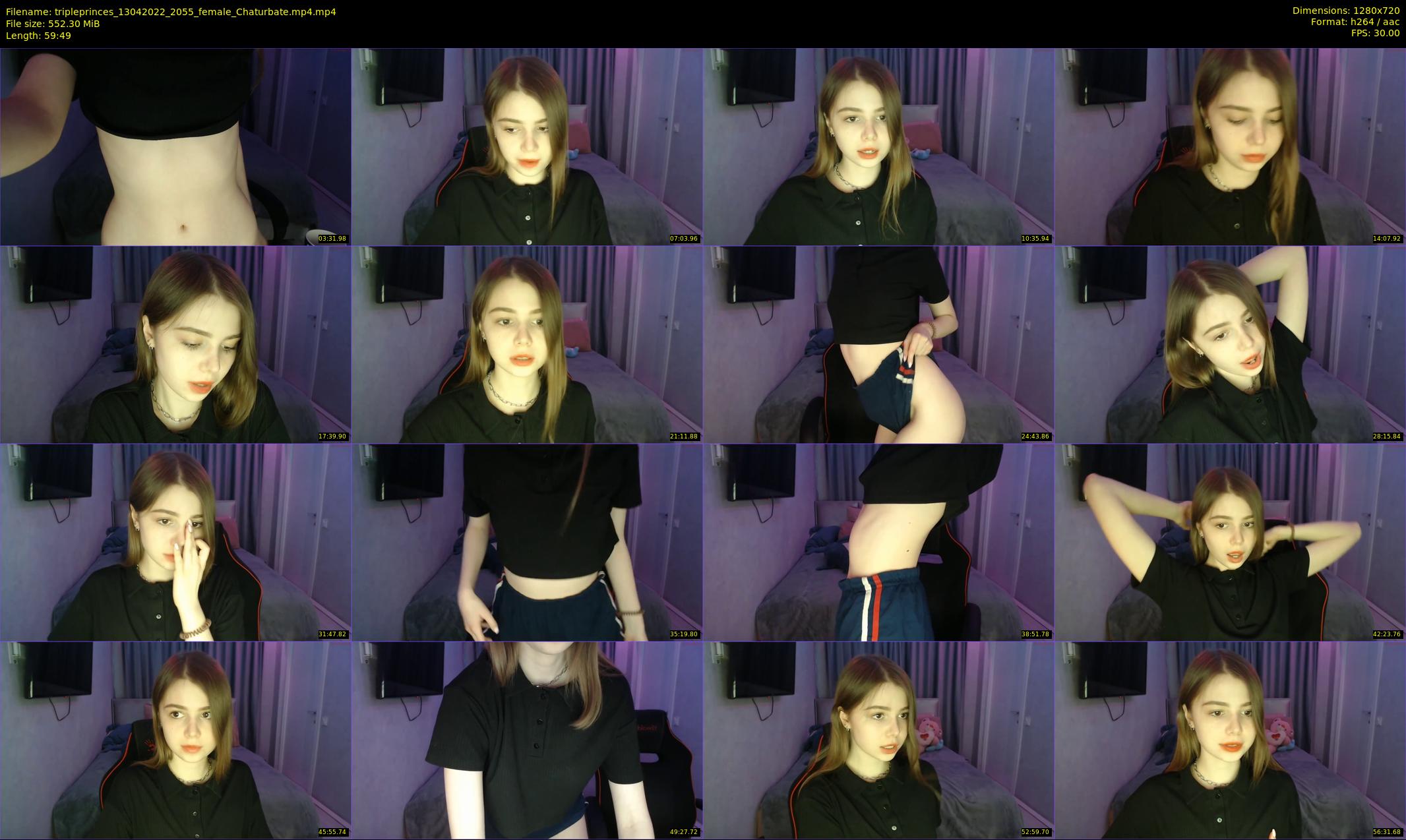 tripleprinces — 60 minute Chaturbate female cam show recording, 720p, Apr 13, 2022