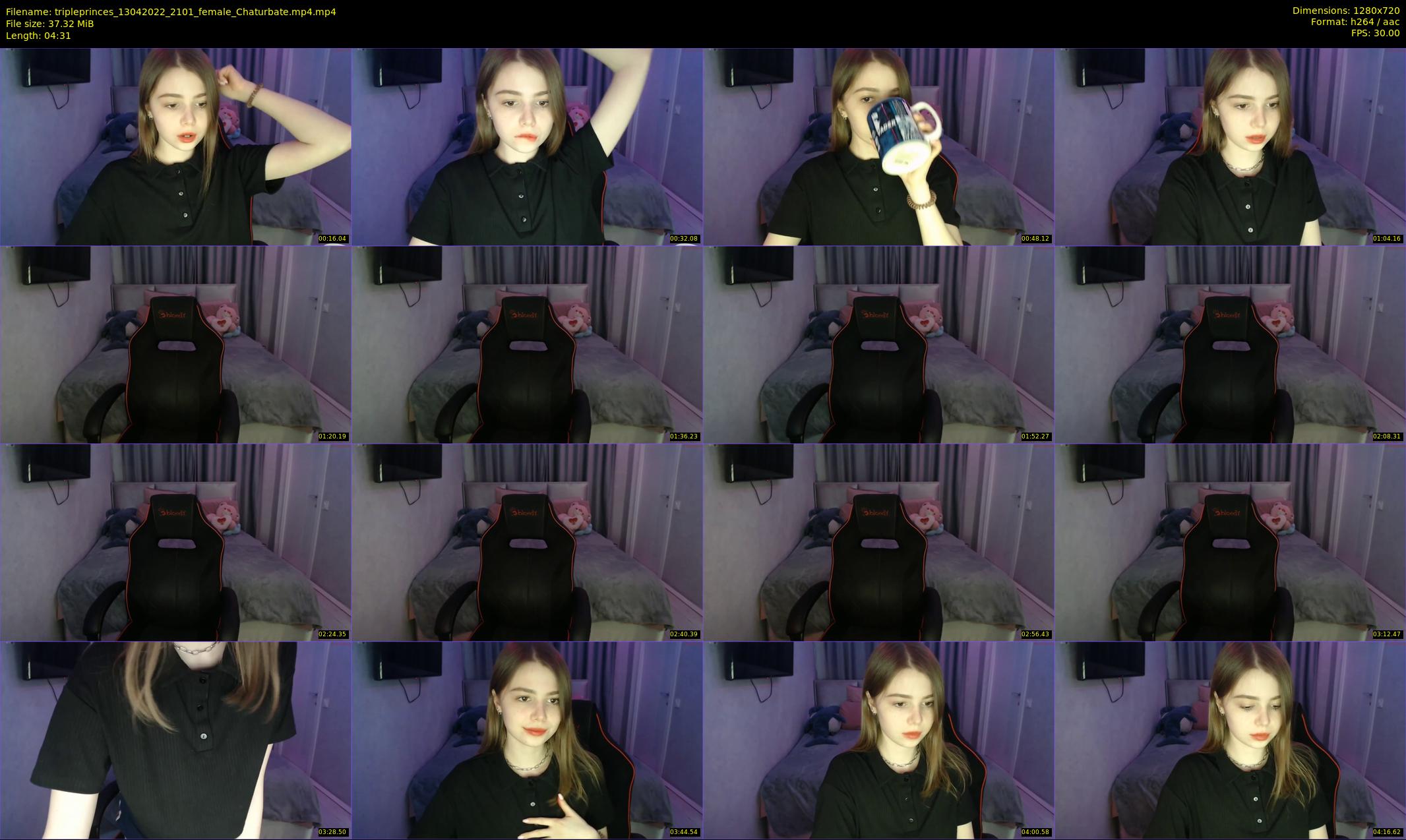 tripleprinces — 5 minute Chaturbate female cam show recording, 720p, Apr 13, 2022