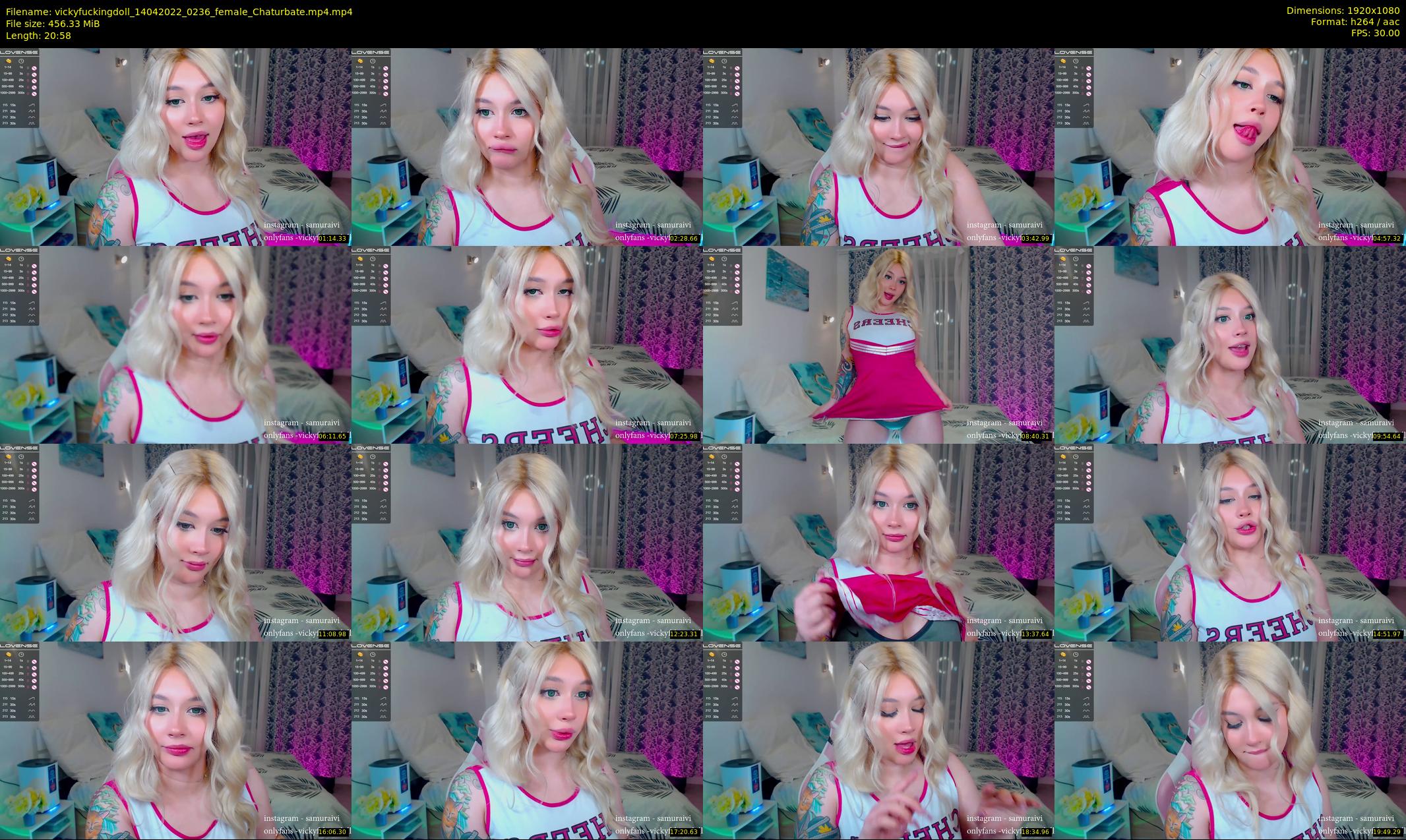 vickyfuckingdoll — 21 minute Chaturbate female cam show recording, 1080p, Apr 14, 2022