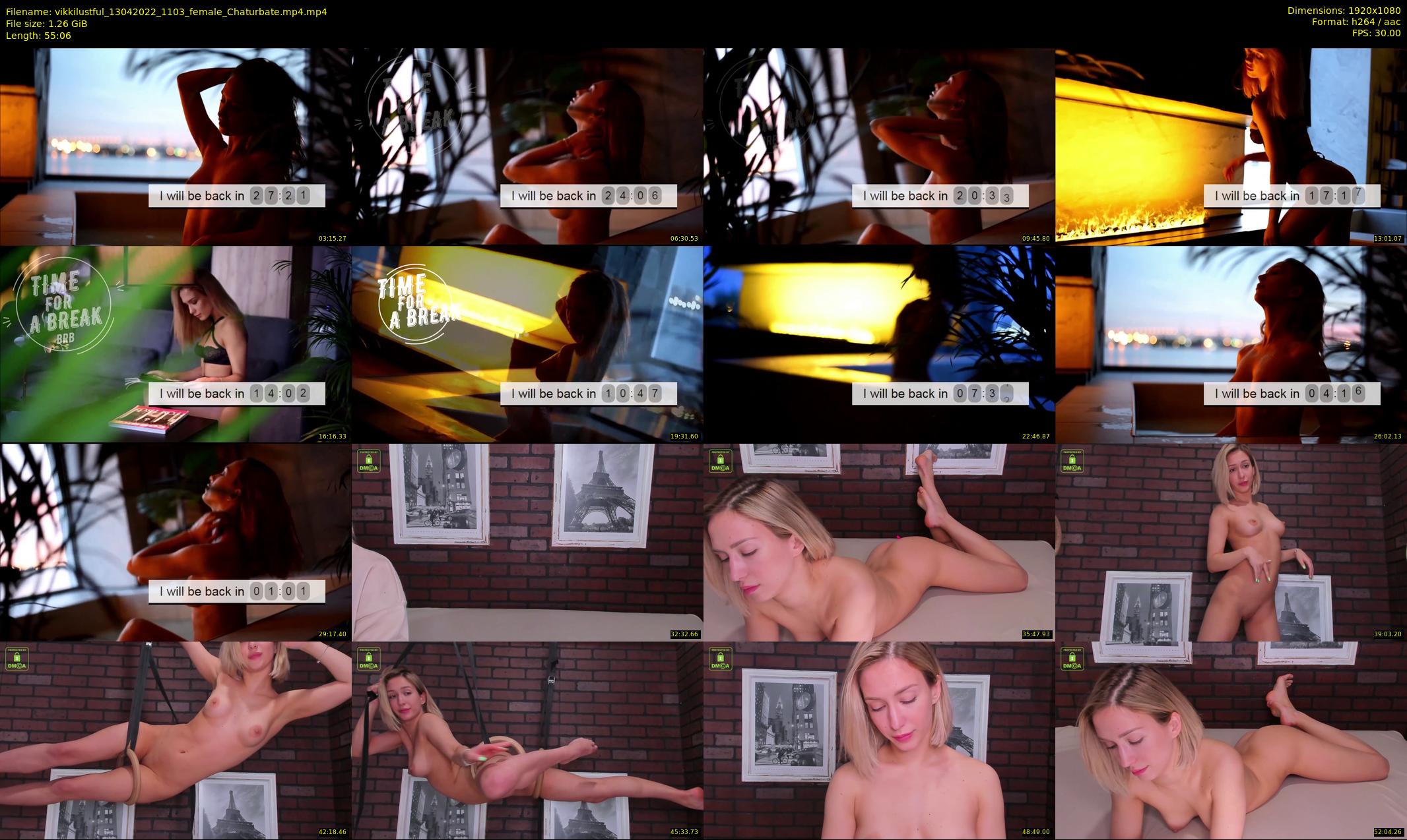 vikkilustful — 56 minute Chaturbate female cam show recording, 1080p, Apr 13, 2022