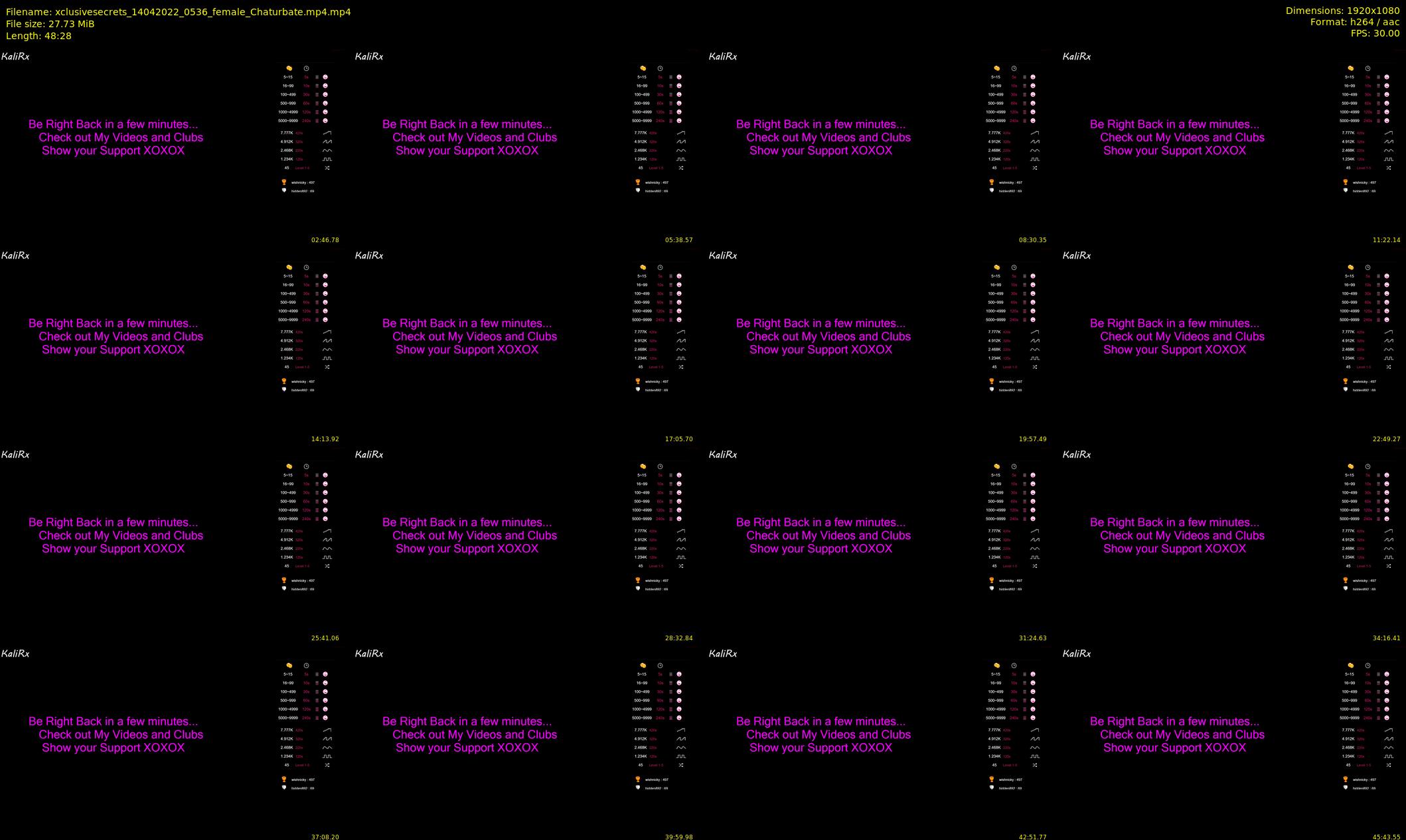 xclusivesecrets — 49 minute Chaturbate female cam show recording, 1080p, Apr 14, 2022