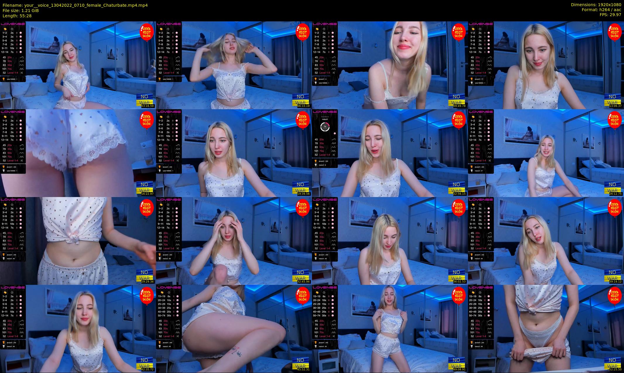your__voice — 56 minute Chaturbate female cam show recording, 1080p, Apr 13, 2022