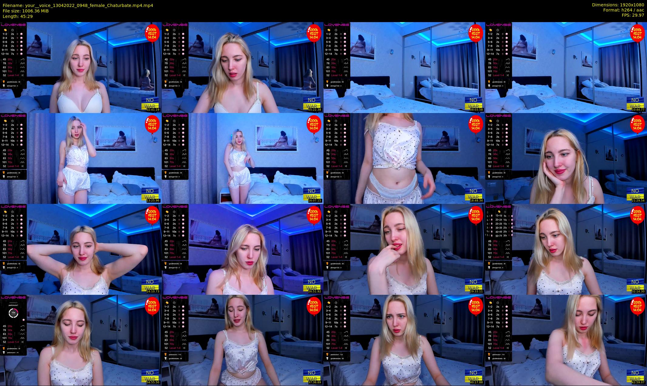 your__voice — 46 minute Chaturbate female cam show recording, 1080p, Apr 13, 2022