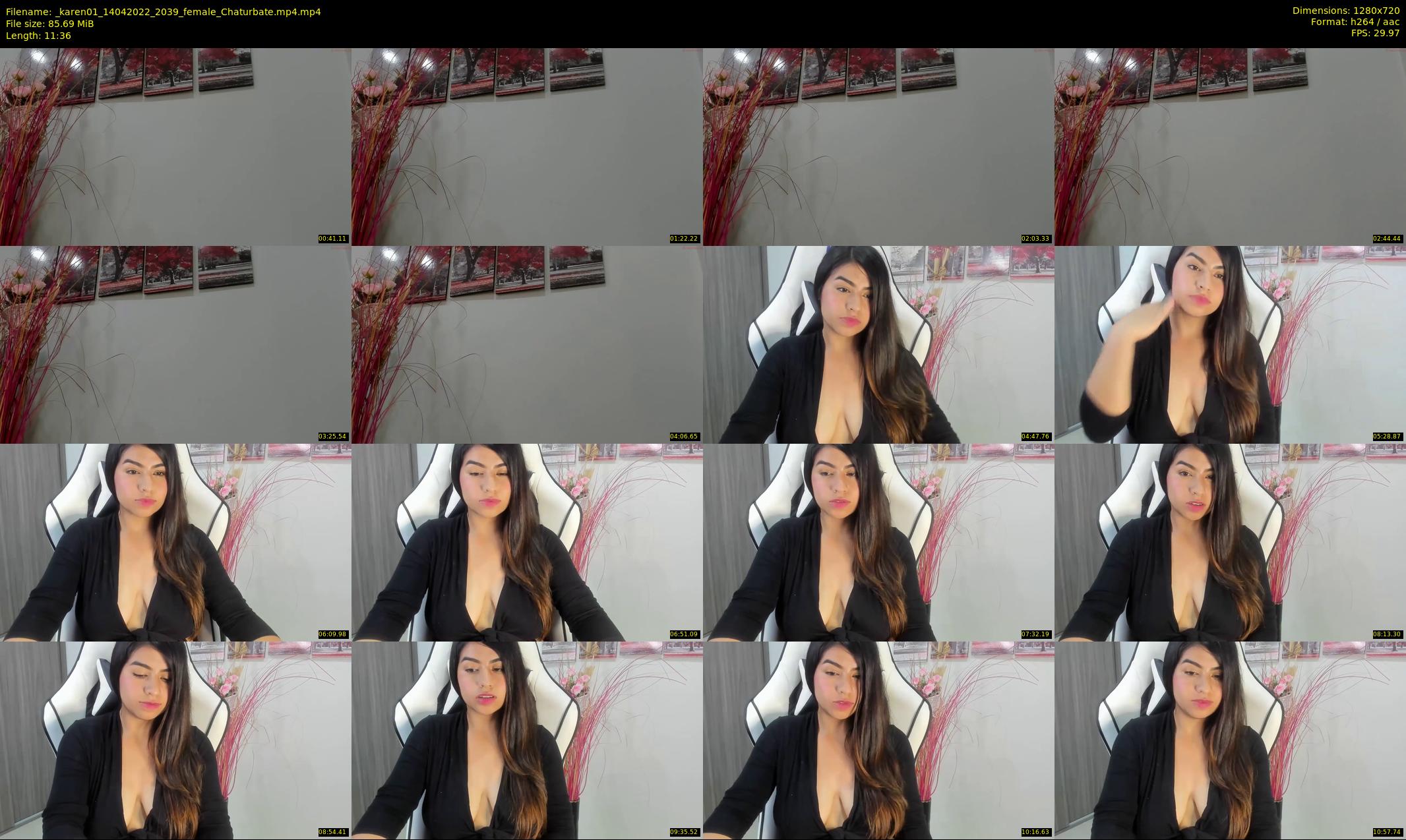 _karen01 — 12 minute Chaturbate female cam show recording, 720p, Apr 14, 2022