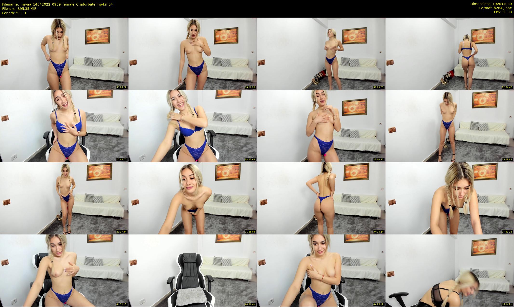 _myaa — 54 minute Chaturbate female cam show recording, 1080p, Apr 14, 2022