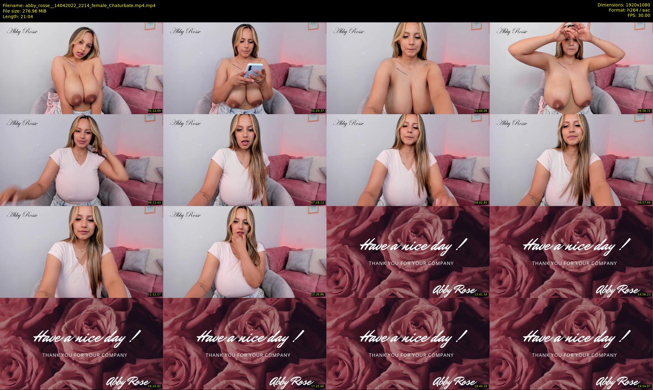 abby_rosse_ — 22 minute Chaturbate female cam show recording, 1080p, Apr 14, 2022