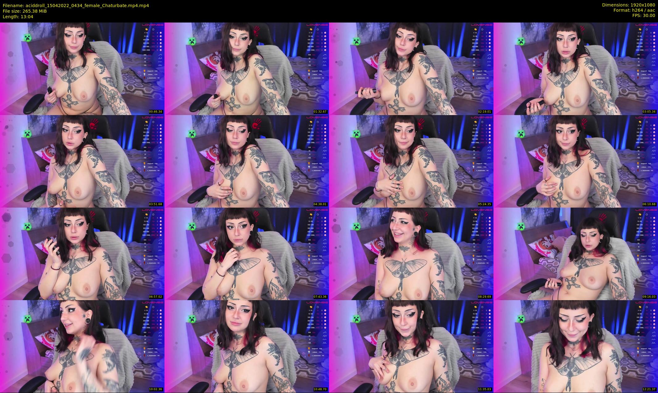 aciddroll — 14 minute Chaturbate female cam show recording, 1080p, Apr 15, 2022