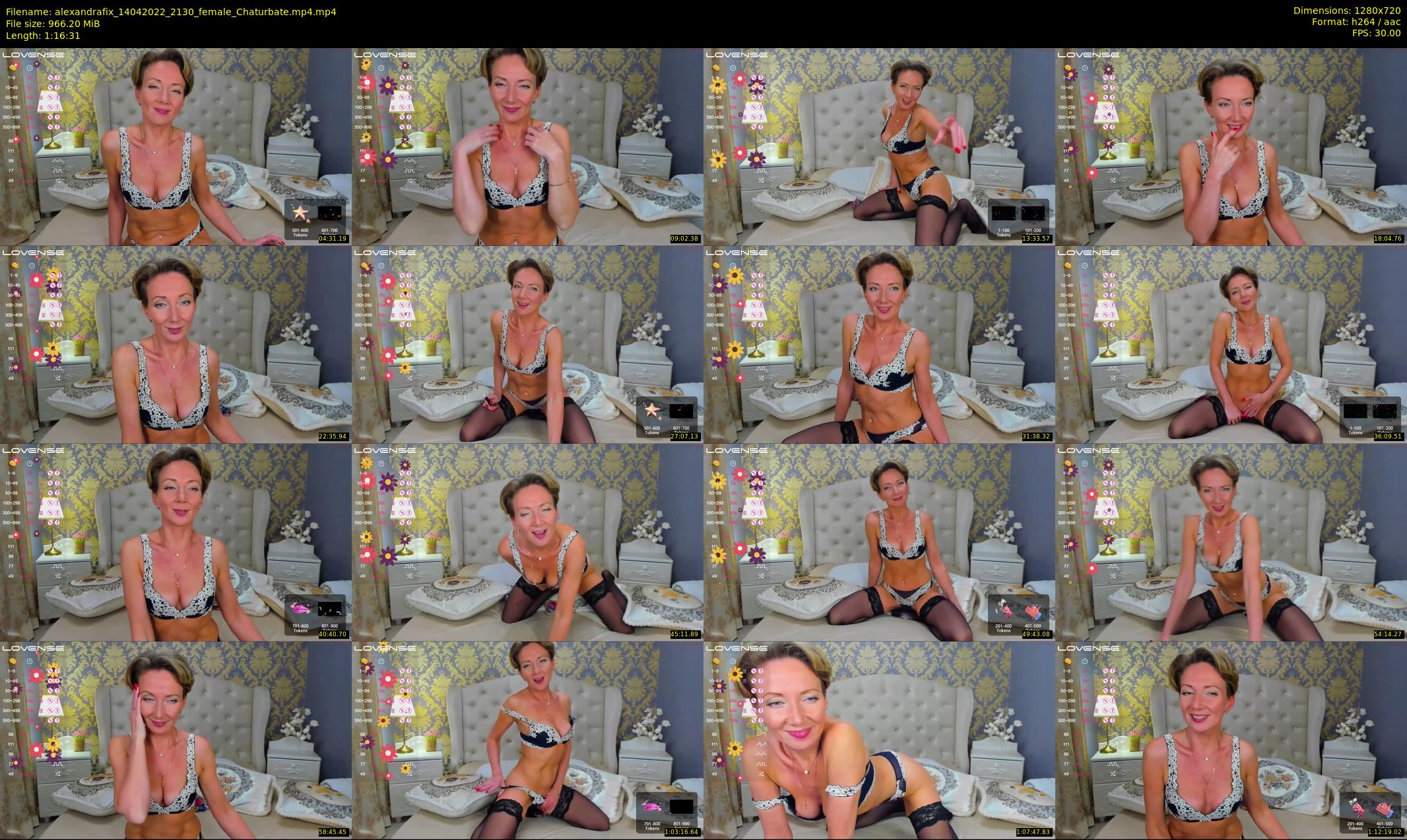 alexandrafix — 77 minute Chaturbate female cam show recording, 720p, Apr 14, 2022