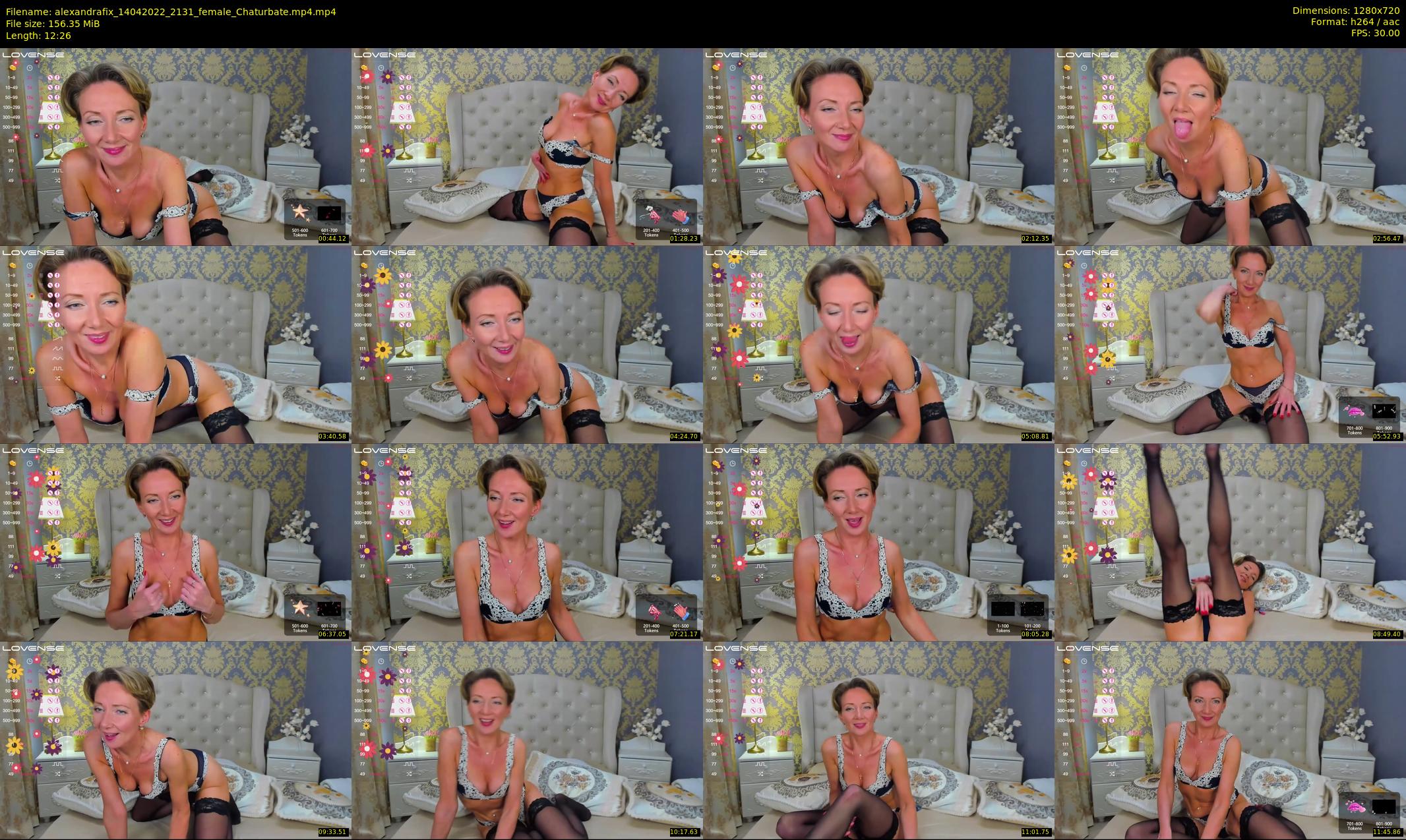 alexandrafix — 13 minute Chaturbate female cam show recording, 720p, Apr 14, 2022