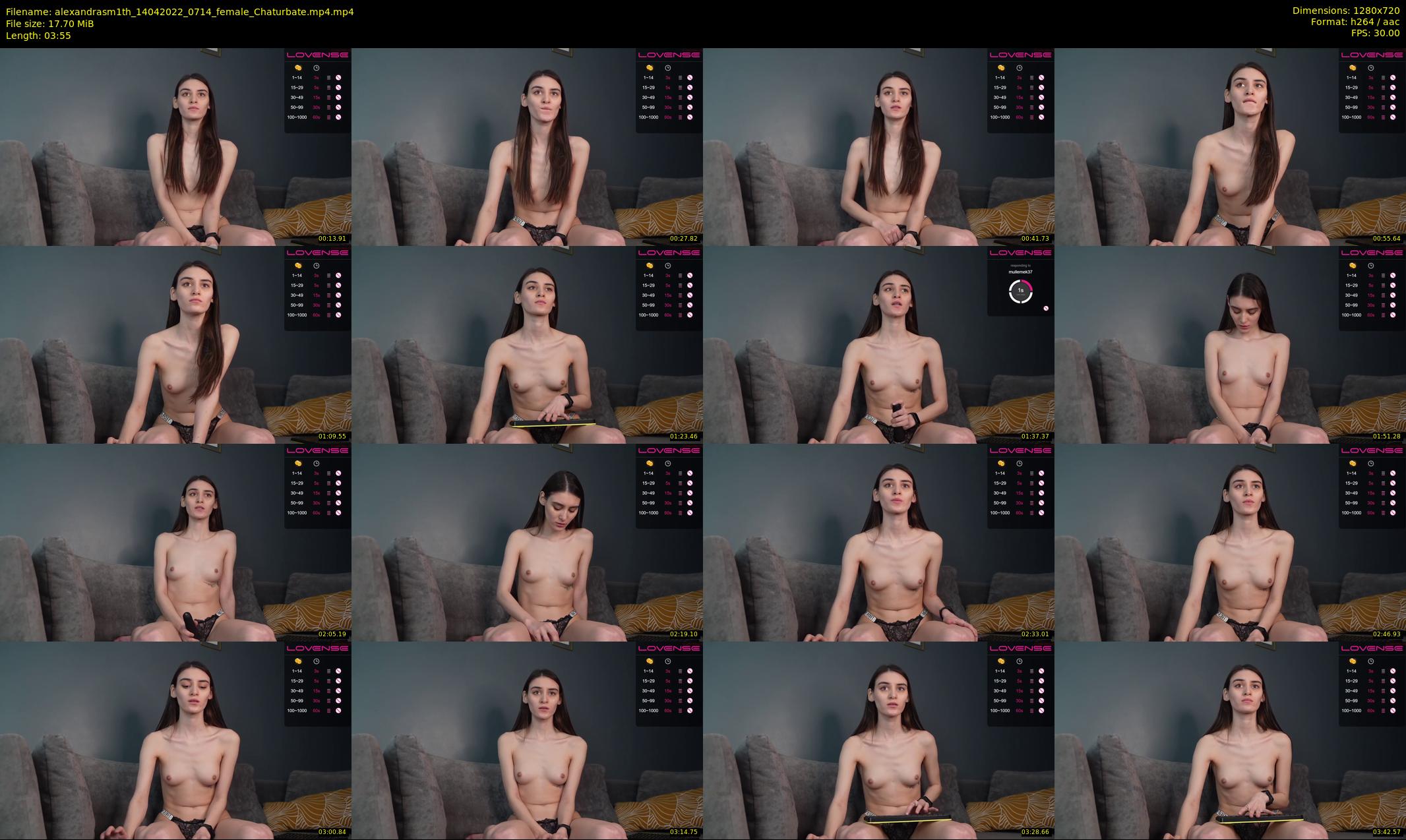alexandrasm1th — 4 minute Chaturbate female cam show recording, 720p, Apr 14, 2022