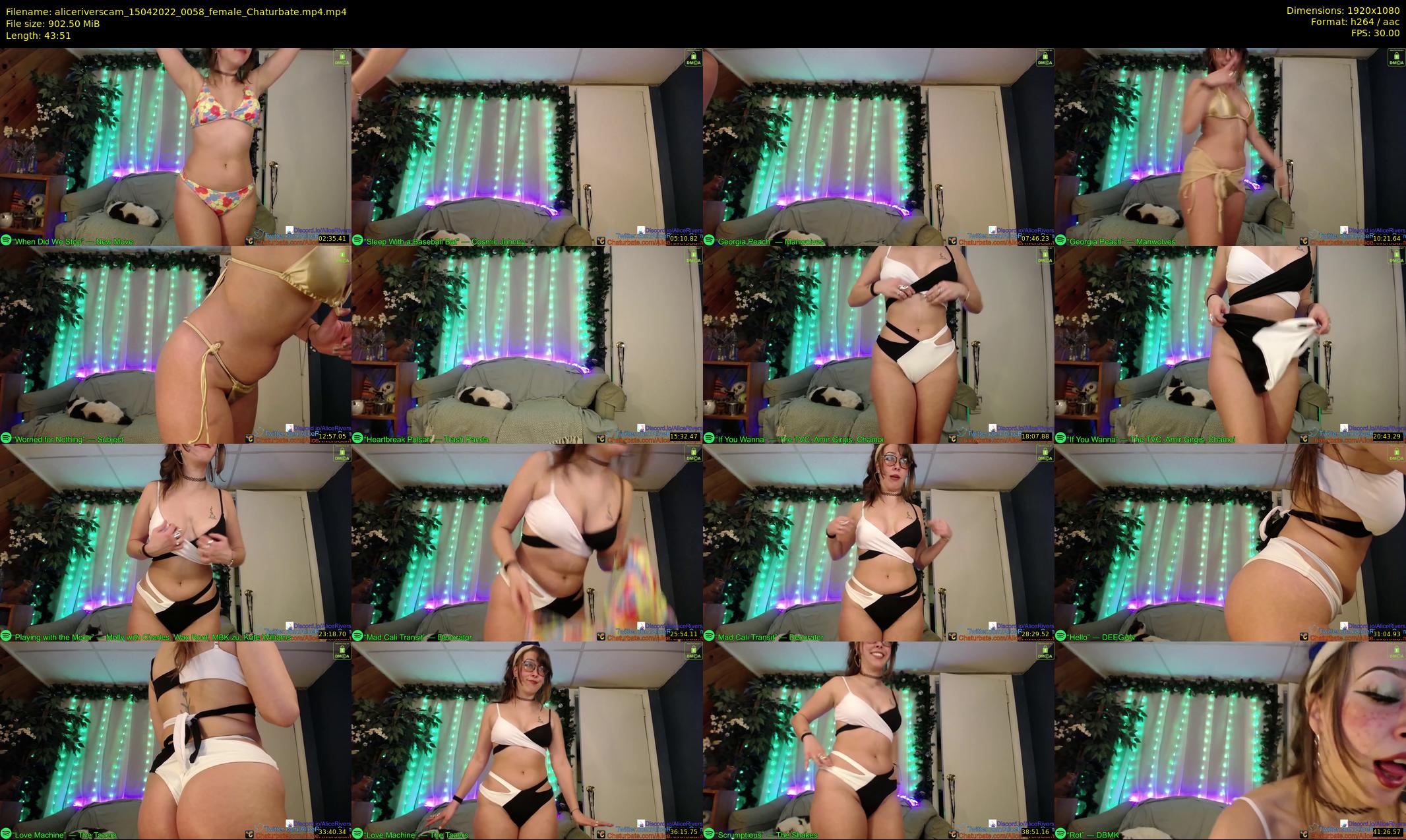 aliceriverscam — 44 minute Chaturbate female cam show recording, 1080p, Apr 15, 2022