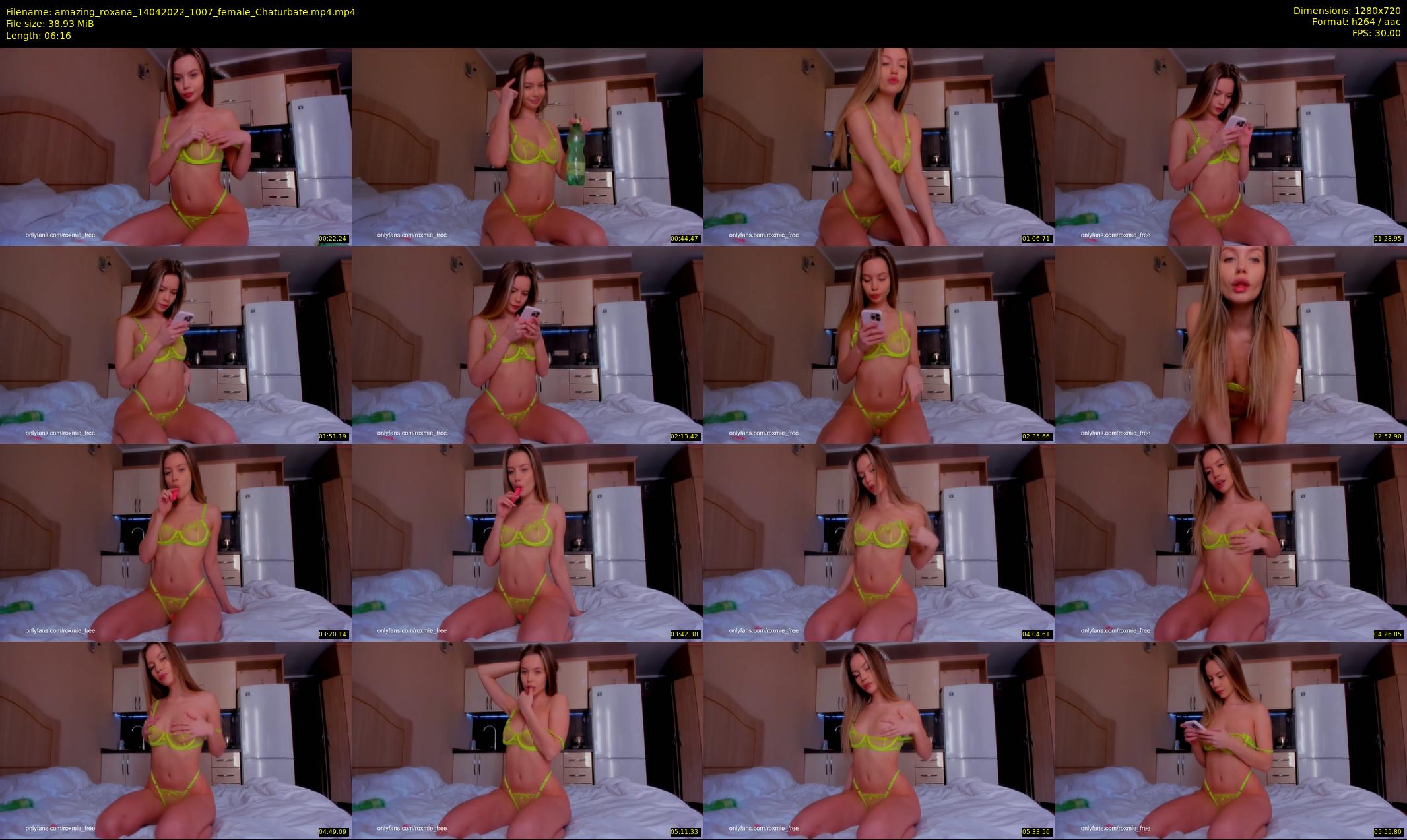amazing_roxana — 7 minute Chaturbate female cam show recording, 720p, Apr 14, 2022