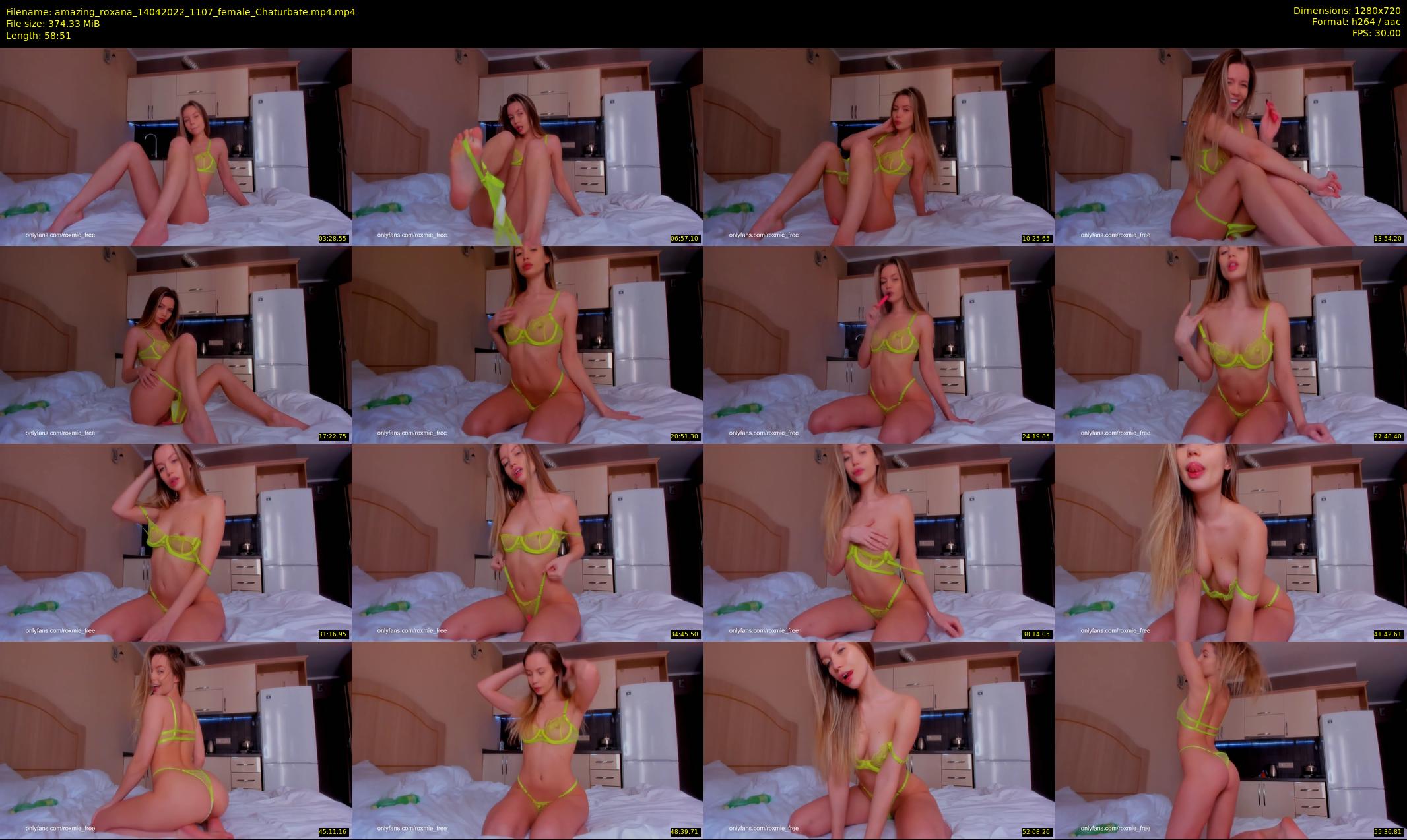 amazing_roxana — 59 minute Chaturbate female cam show recording, 720p, Apr 14, 2022